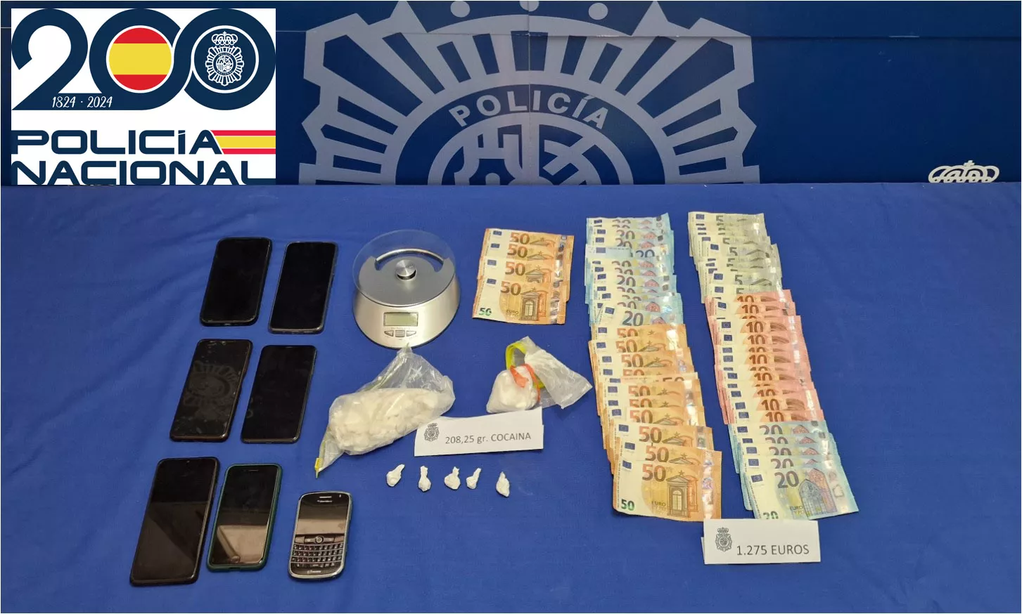 Detienen a tres personas con 208 gramos de cocaína que pensaban vender en San Lorenzo