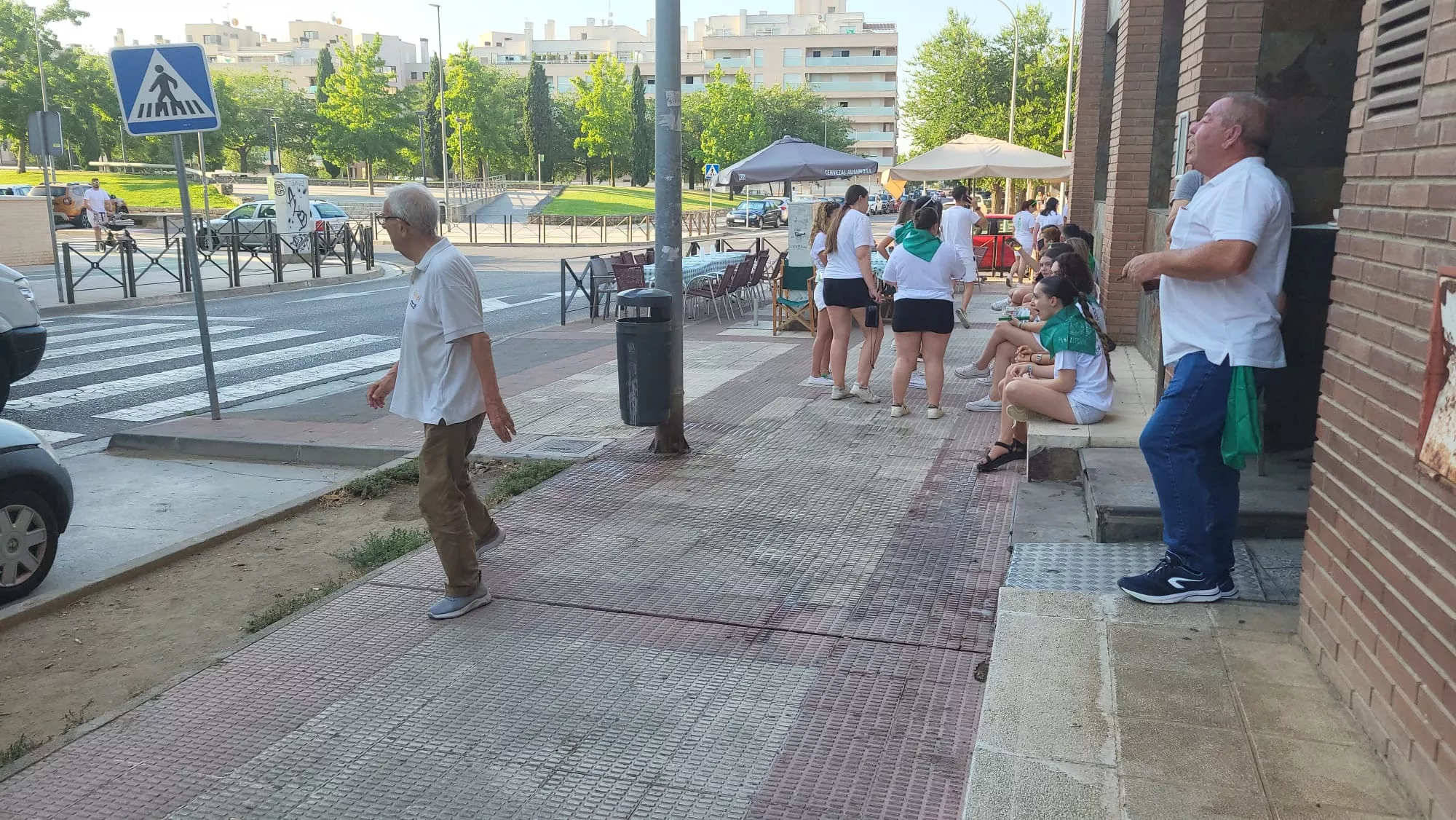 Almuerzos en la mañana del arranque de las fiestas de San Lorenzo