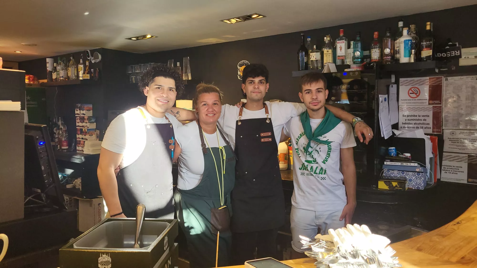Almuerzos en la mañana del arranque de las fiestas de San Lorenzo