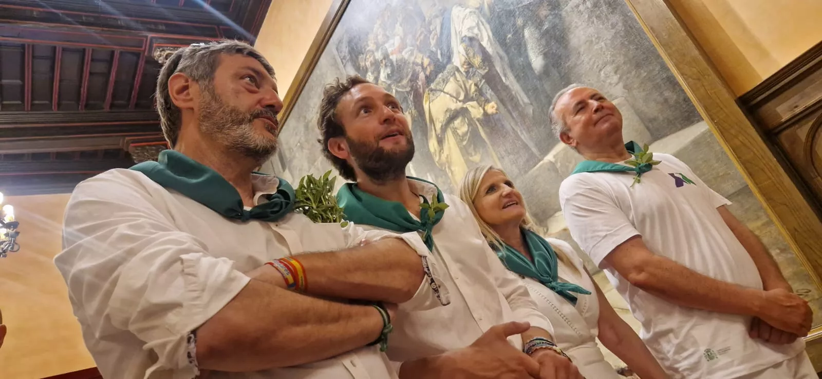 Entrega de la Medalla de Oro de Huesca a la Policía y el Hermanamiento con Tarbes. Foto Myriam Martínez