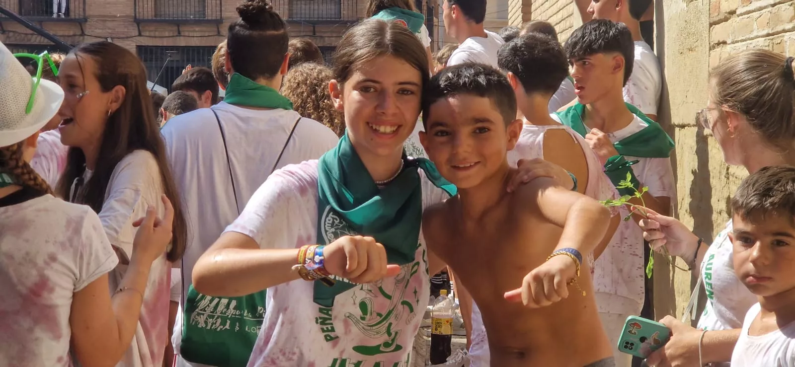 Cohete anunciador de las fiestas de San Lorenzo 2024.