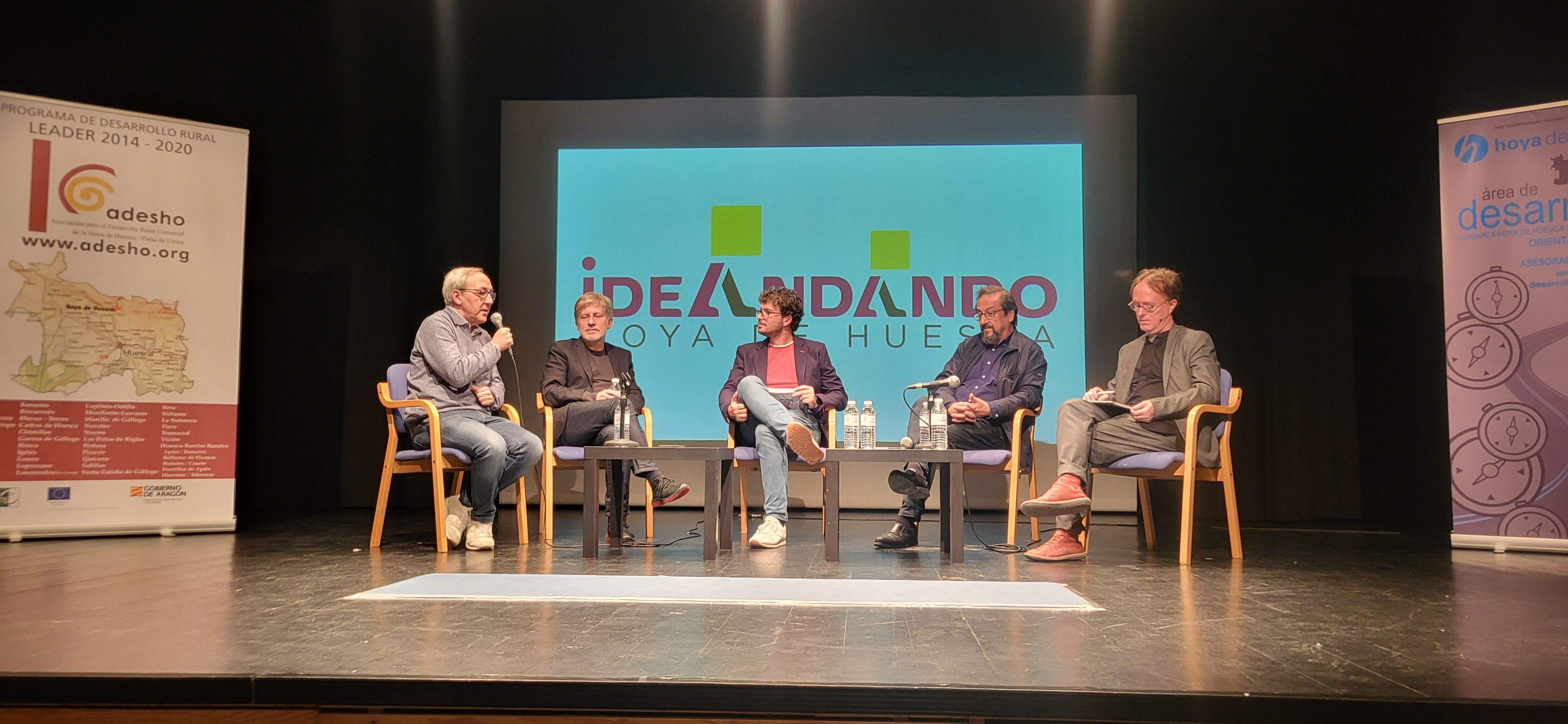 José María Aniés, Gaizka Urresti, Chema Paraled, Julio Luzán y Jesús Arbués. Foto Myriam Martínez