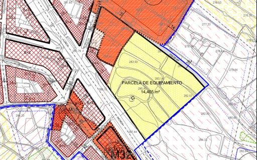 Zona afectada por la modificación del PGOU para destinar terrenos al instituto