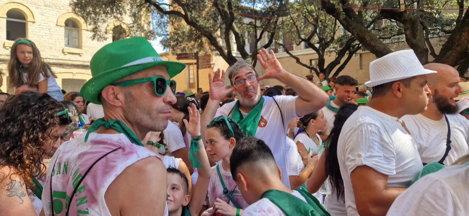 Cohete anunciador de las fiestas de San Lorenzo 2024.