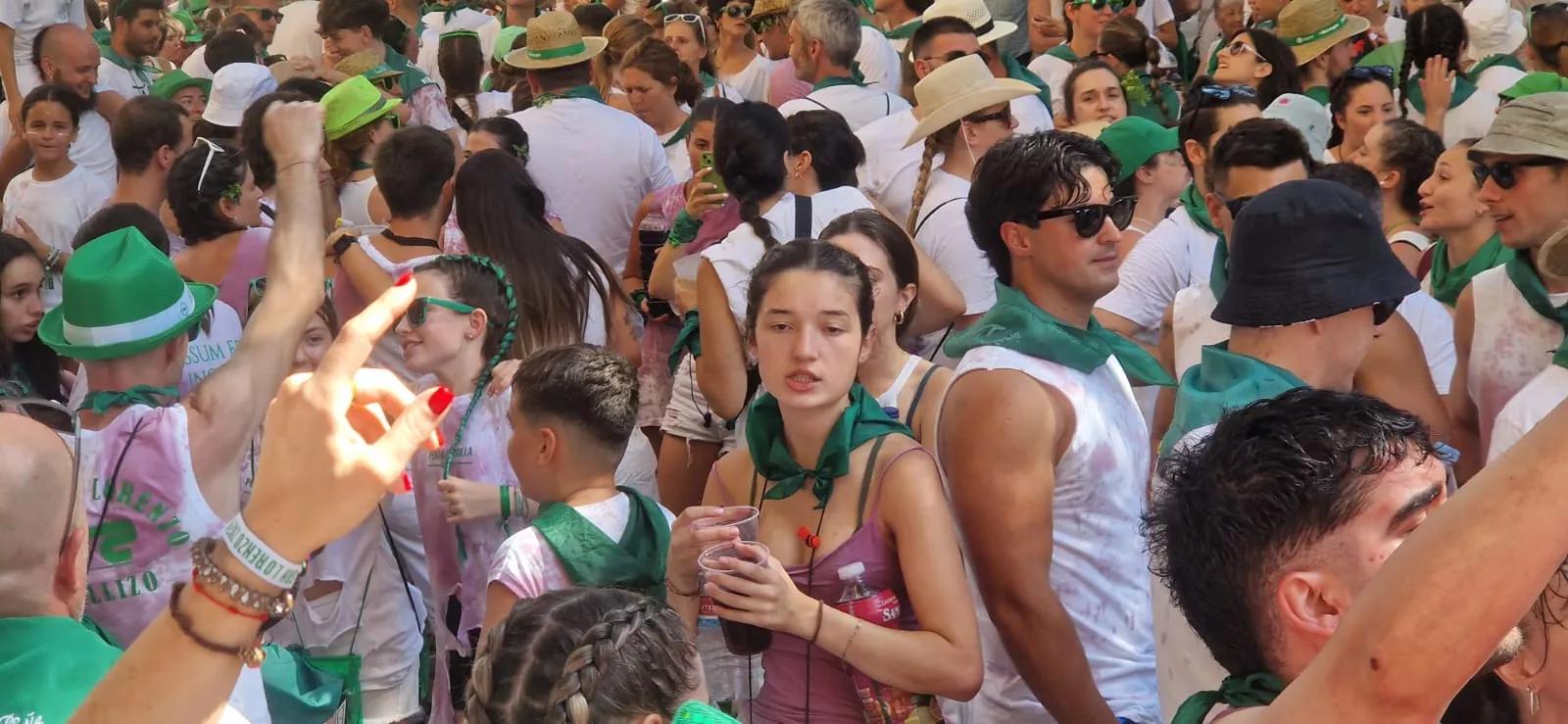 Cohete anunciador de las fiestas de San Lorenzo 2024.