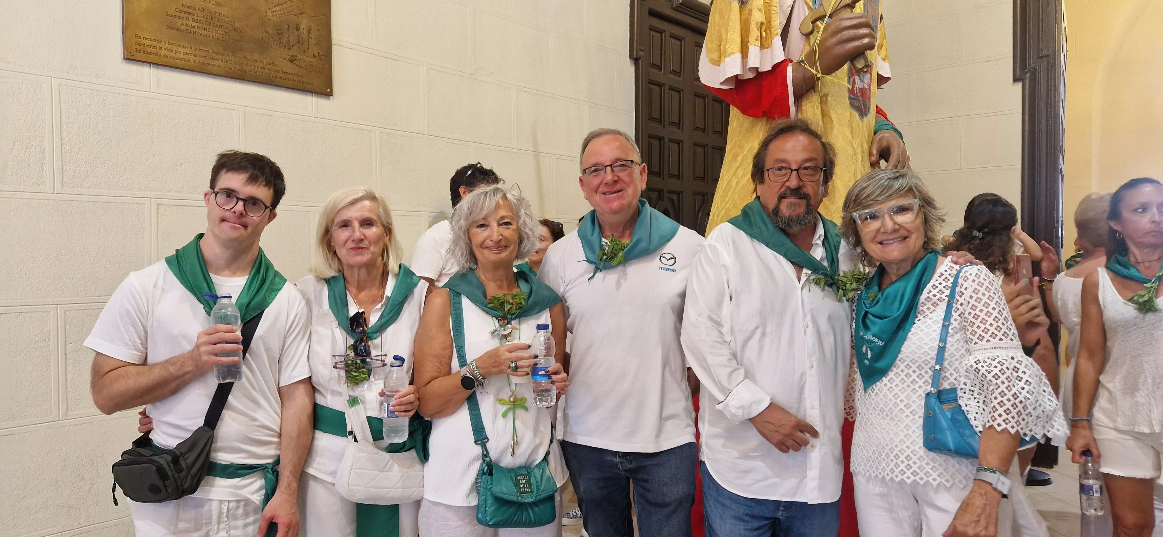 Cohete anunciador de las fiestas de San Lorenzo 2024.