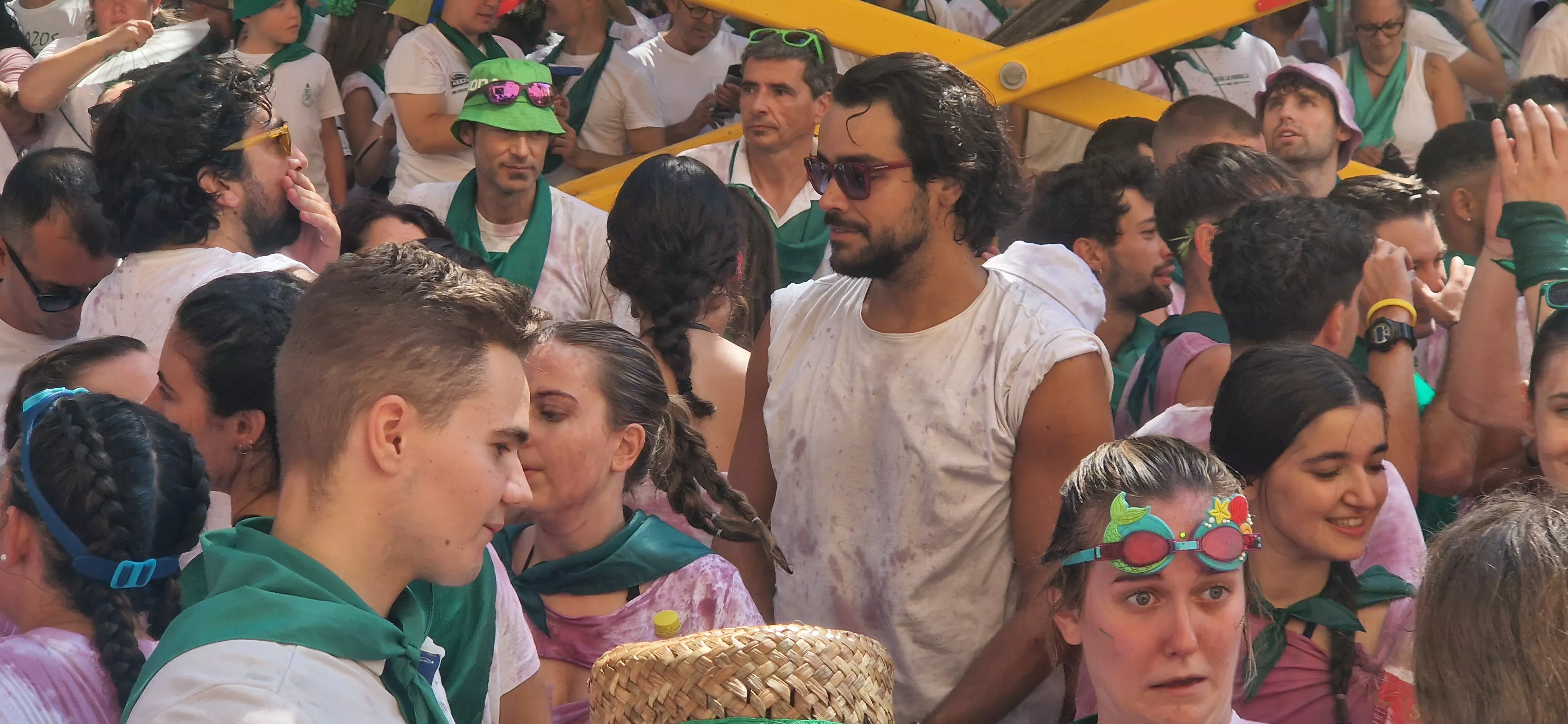 Cohete anunciador de las fiestas de San Lorenzo 2024.