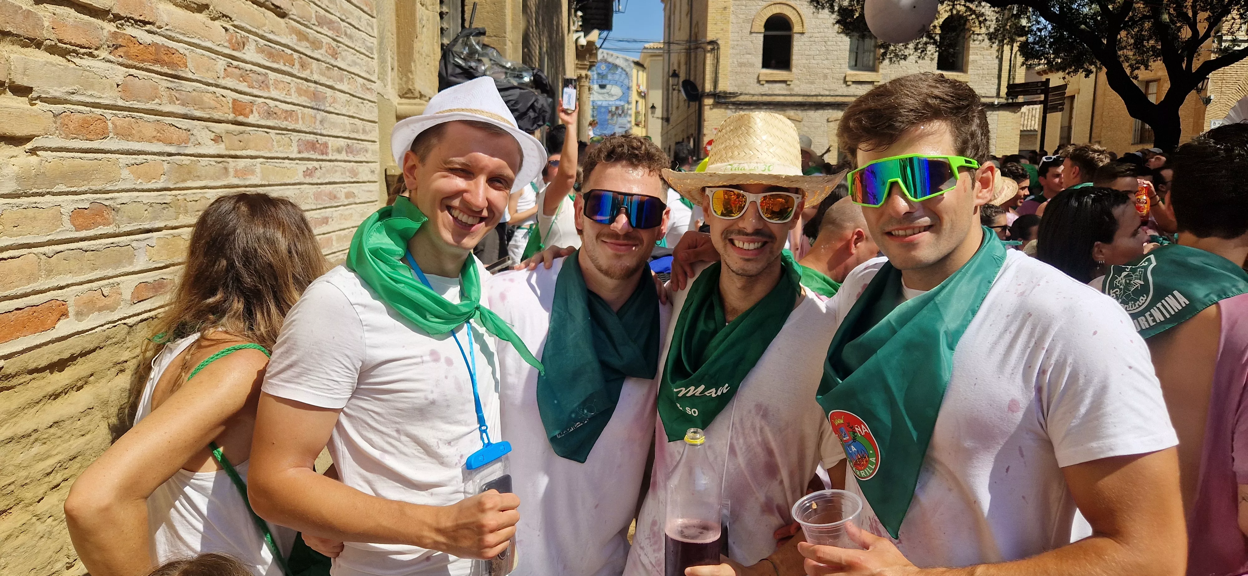 Cohete anunciador de las fiestas de San Lorenzo 2024.