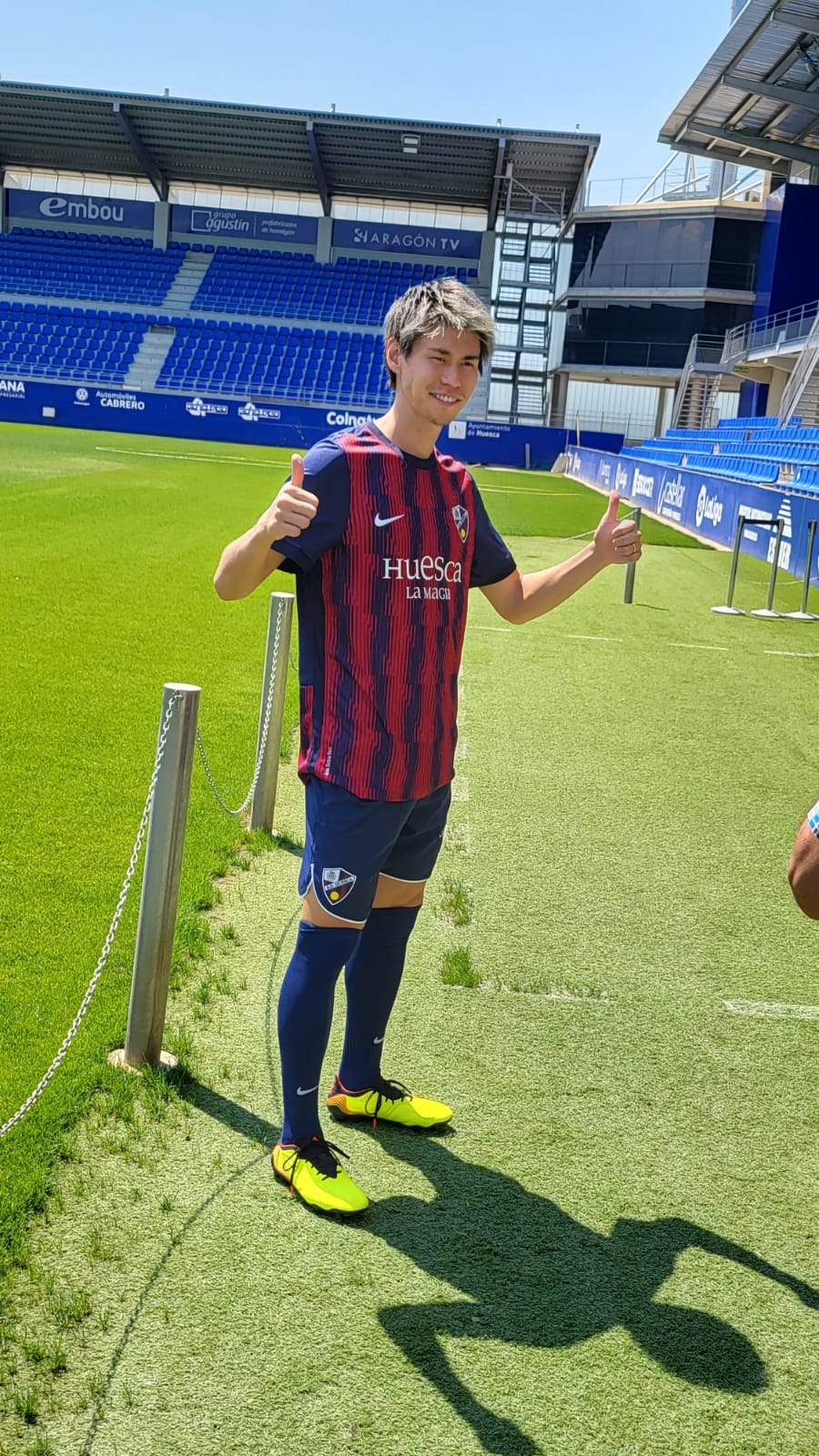 Kento Hashimoto, en El Alcoraz Kento Hashimoto, en El Alcoraz