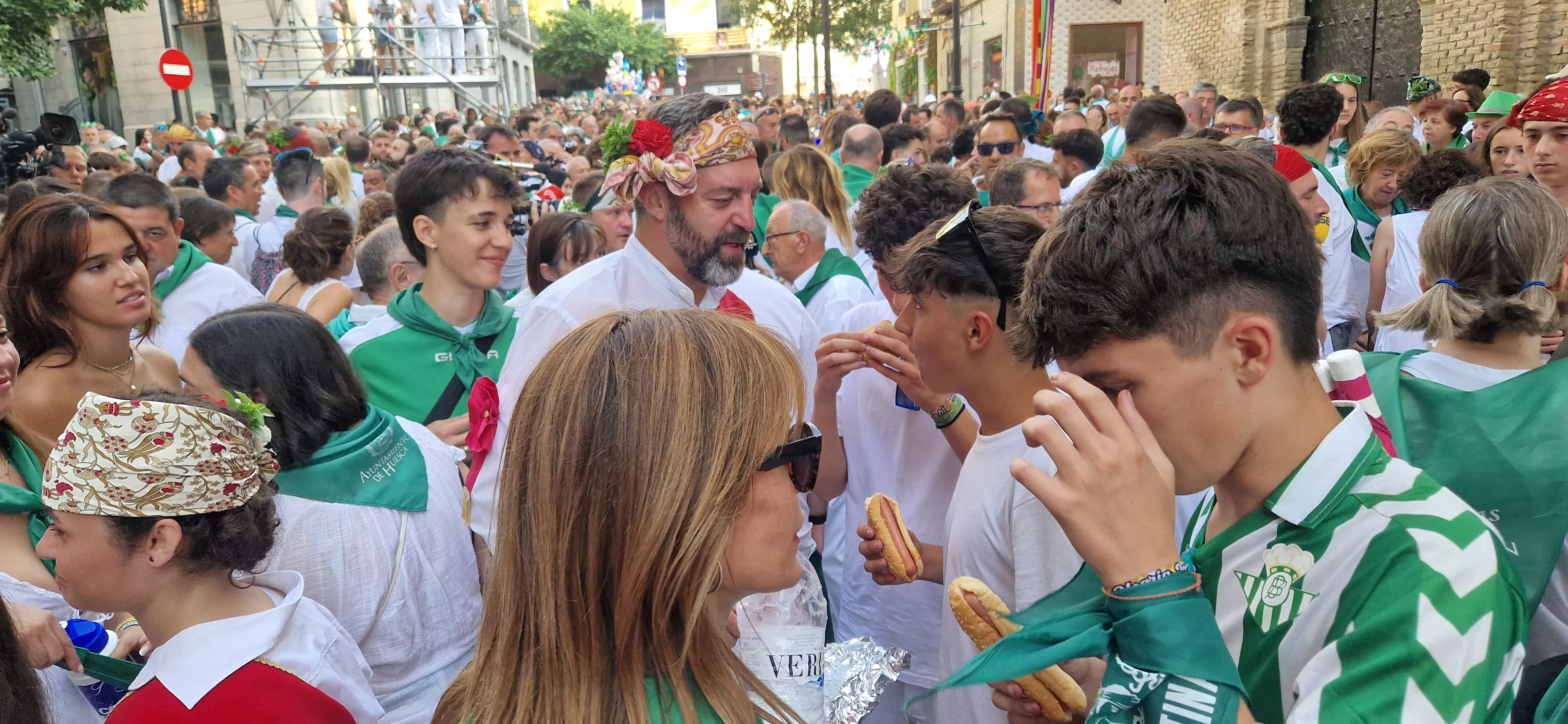 Danzantes la mañana del día 10 de agosto. Foto Myriam Martínez