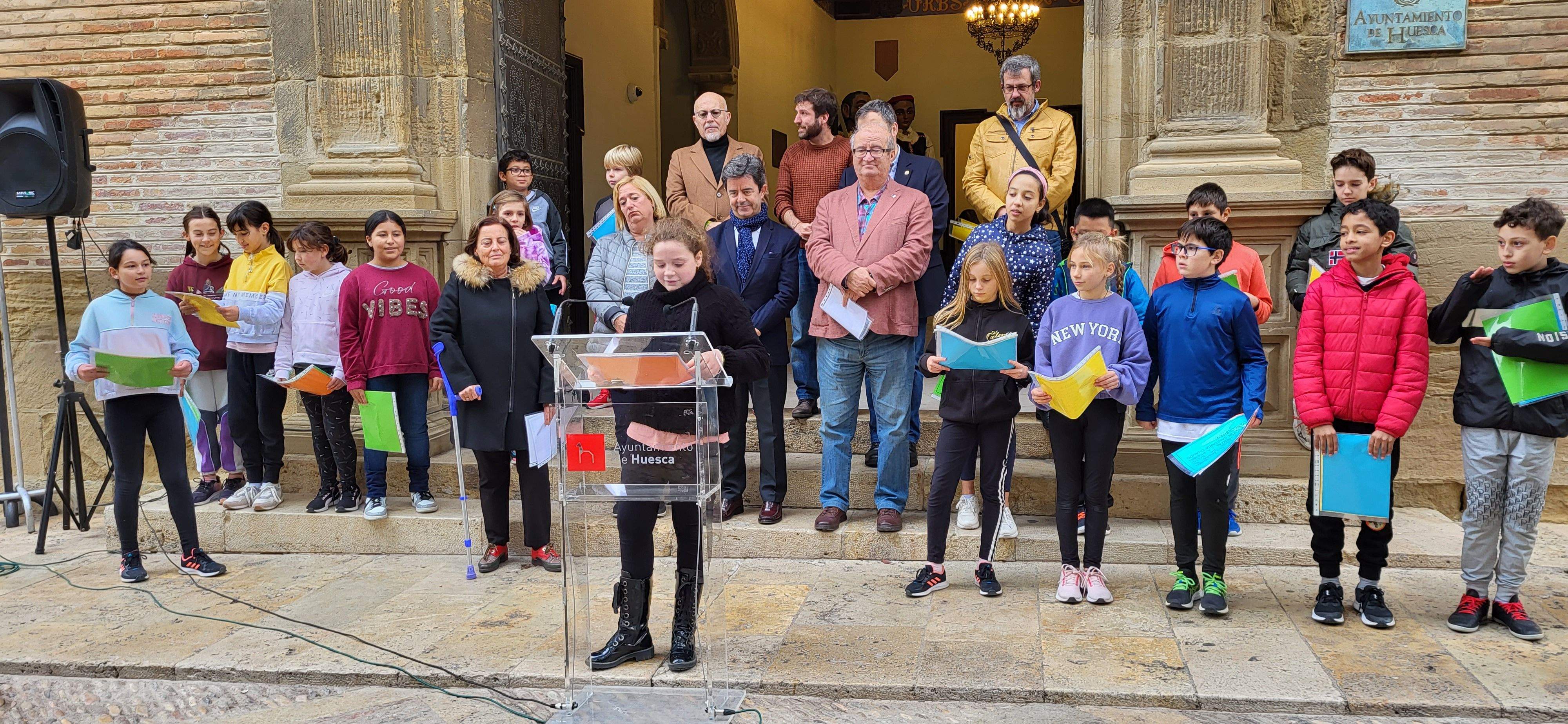 Celebración del Día Internacional de los Derechos de los Niños y las Niñas en Huesca
