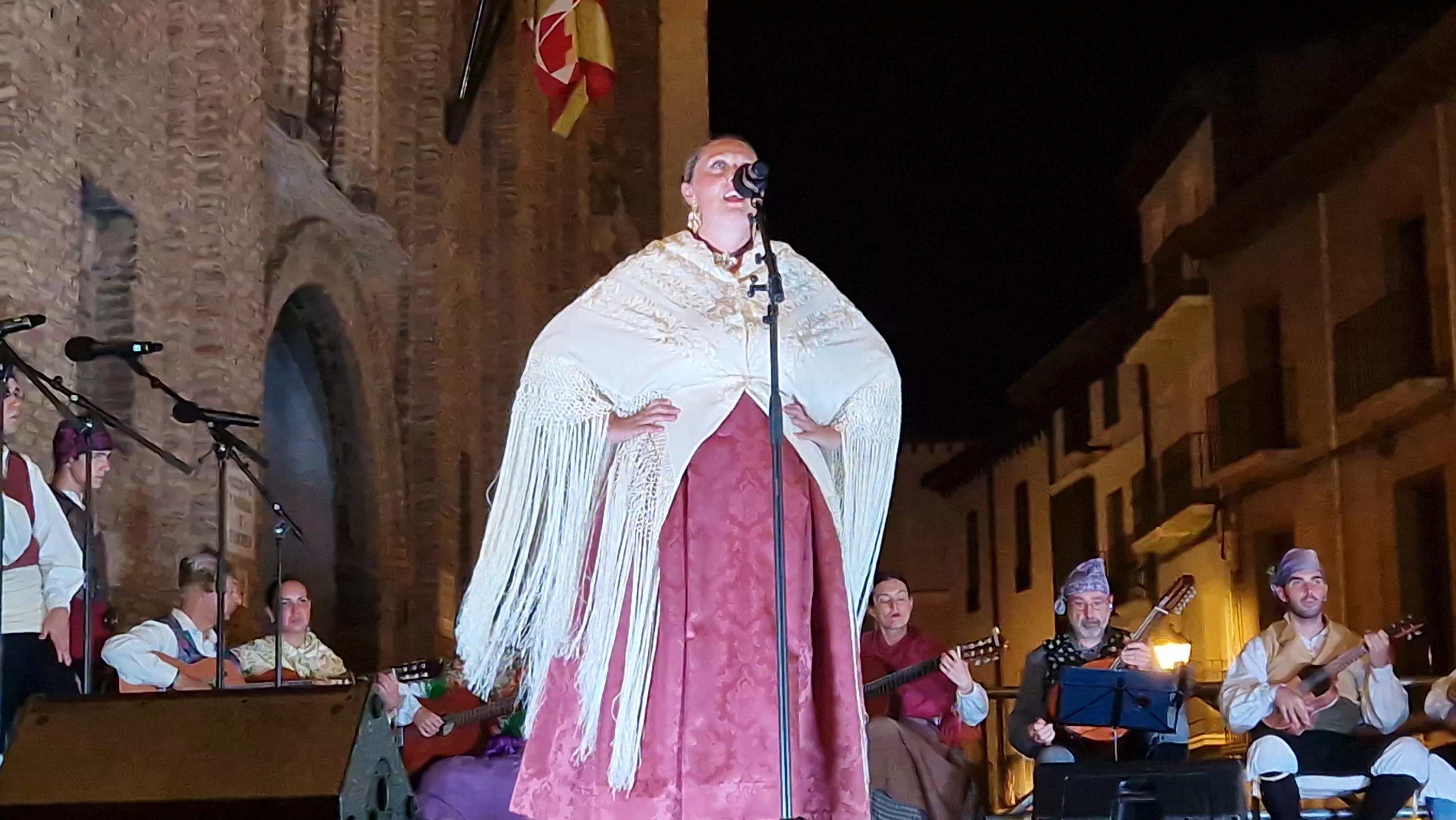 Ronda al Santo el 9 de agosto con Santa Cecilia y Estirpe. Foto Myriam Martínez 