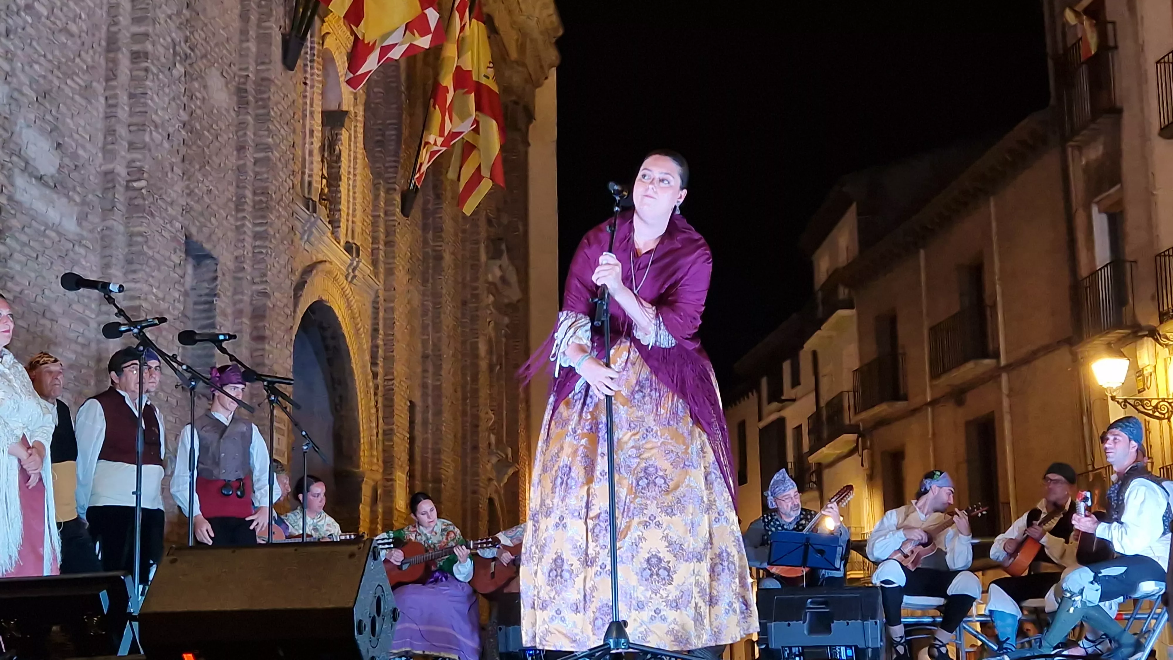 Ronda al Santo el 9 de agosto con Santa Cecilia y Estirpe. Foto Myriam Martínez 