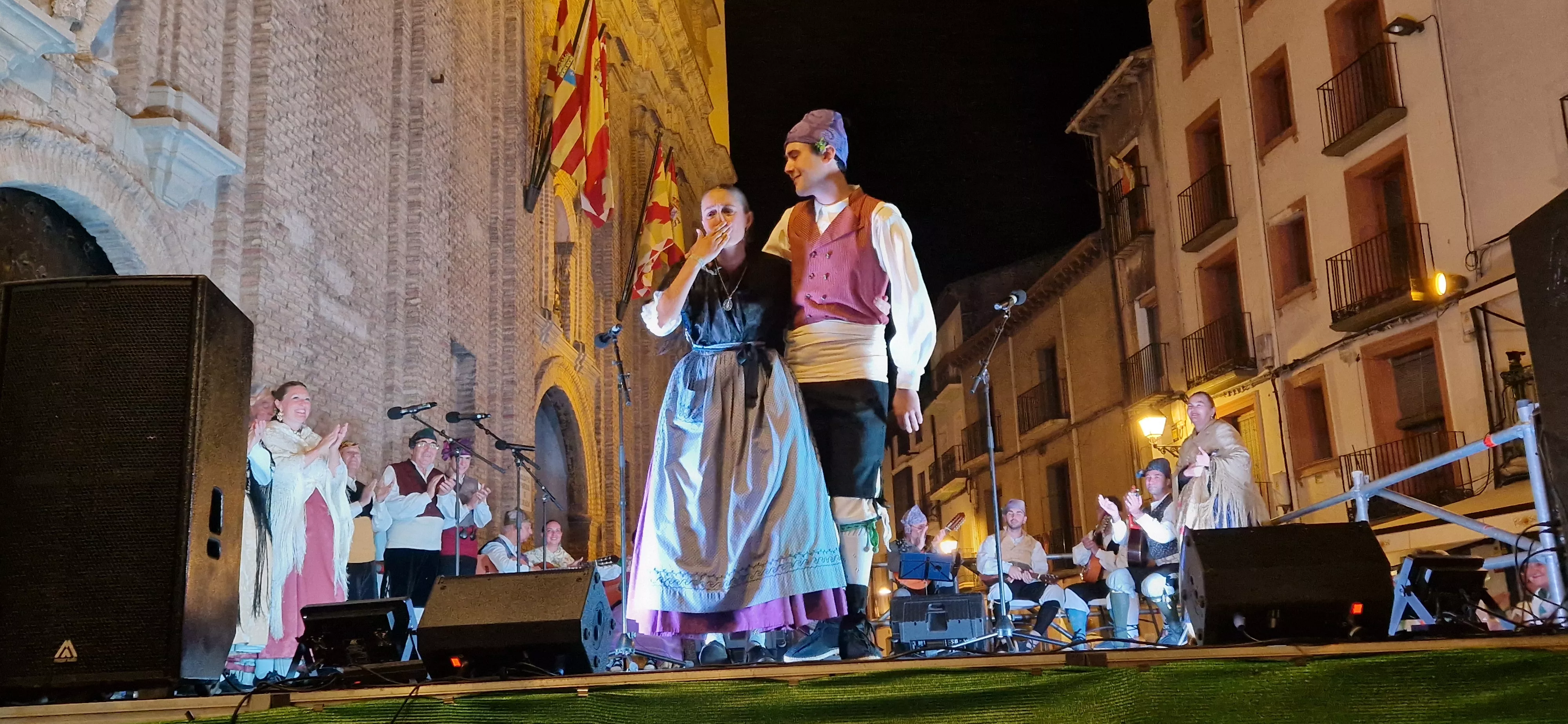 Ronda al Santo el 9 de agosto con Santa Cecilia y Estirpe. Foto Myriam Martínez 