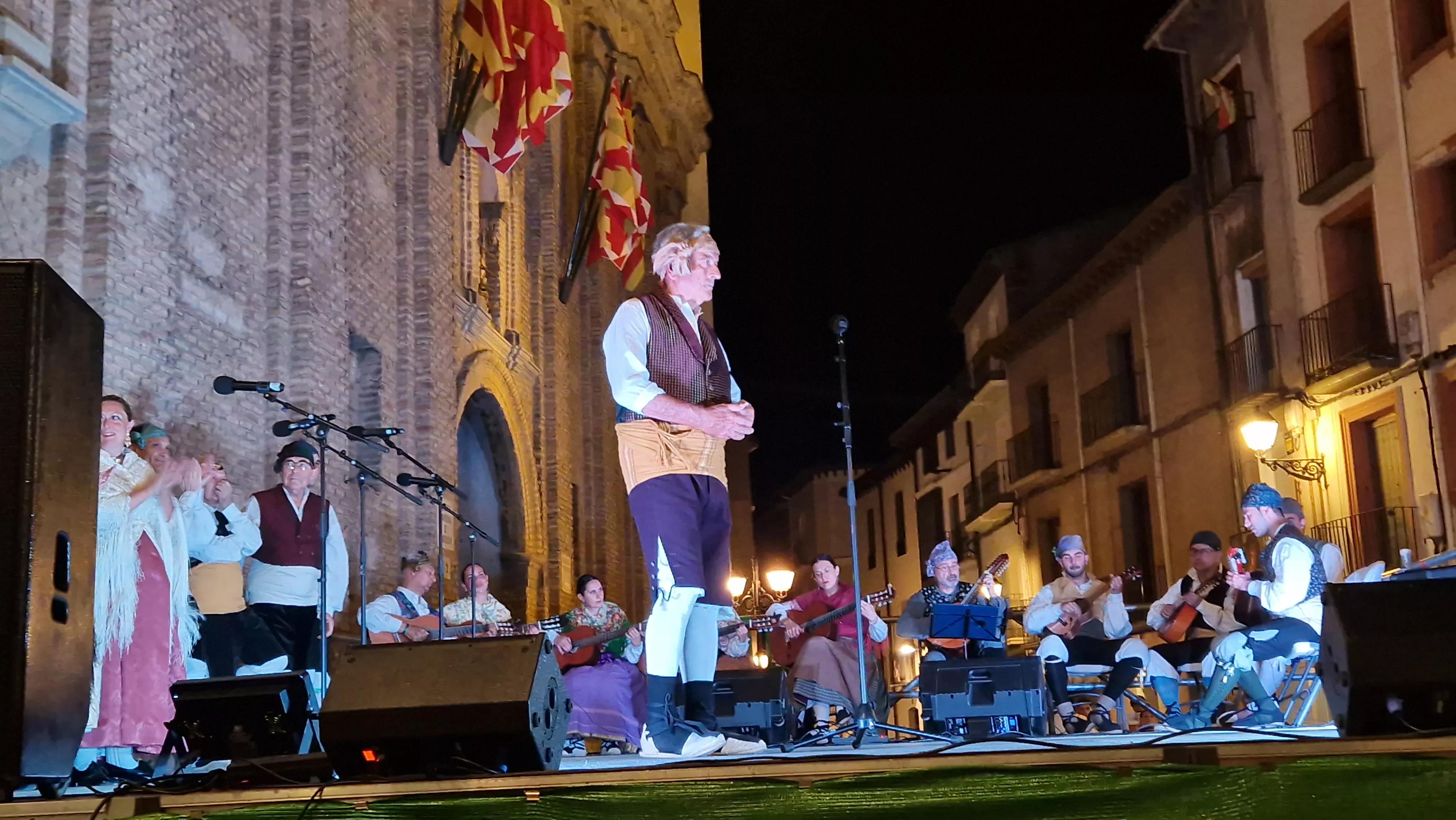 Ronda al Santo el 9 de agosto con Santa Cecilia y Estirpe. Foto Myriam Martínez 