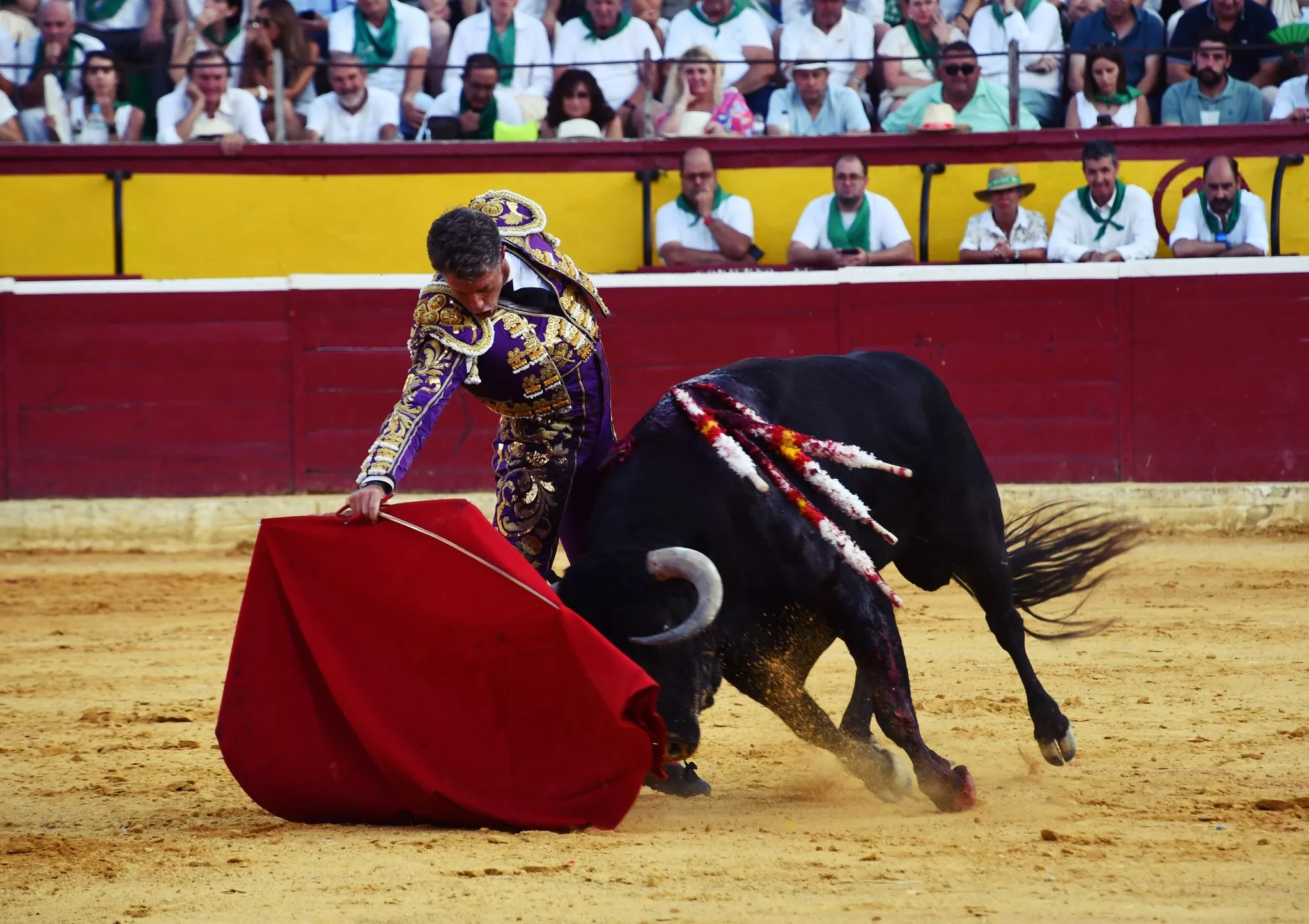 Imágenes de la primera corrida de toros de la Feria de La Albahaca 2024. Foto: Tauroemoción