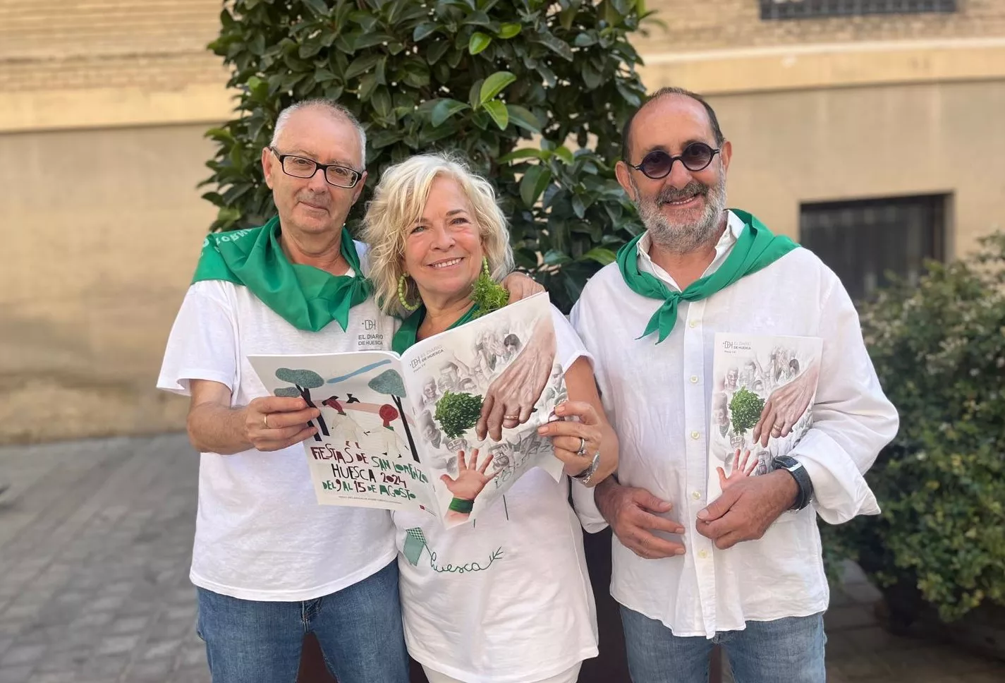 Miguel Ángel Blasco, Rosa Casals y José Luis Laguna.