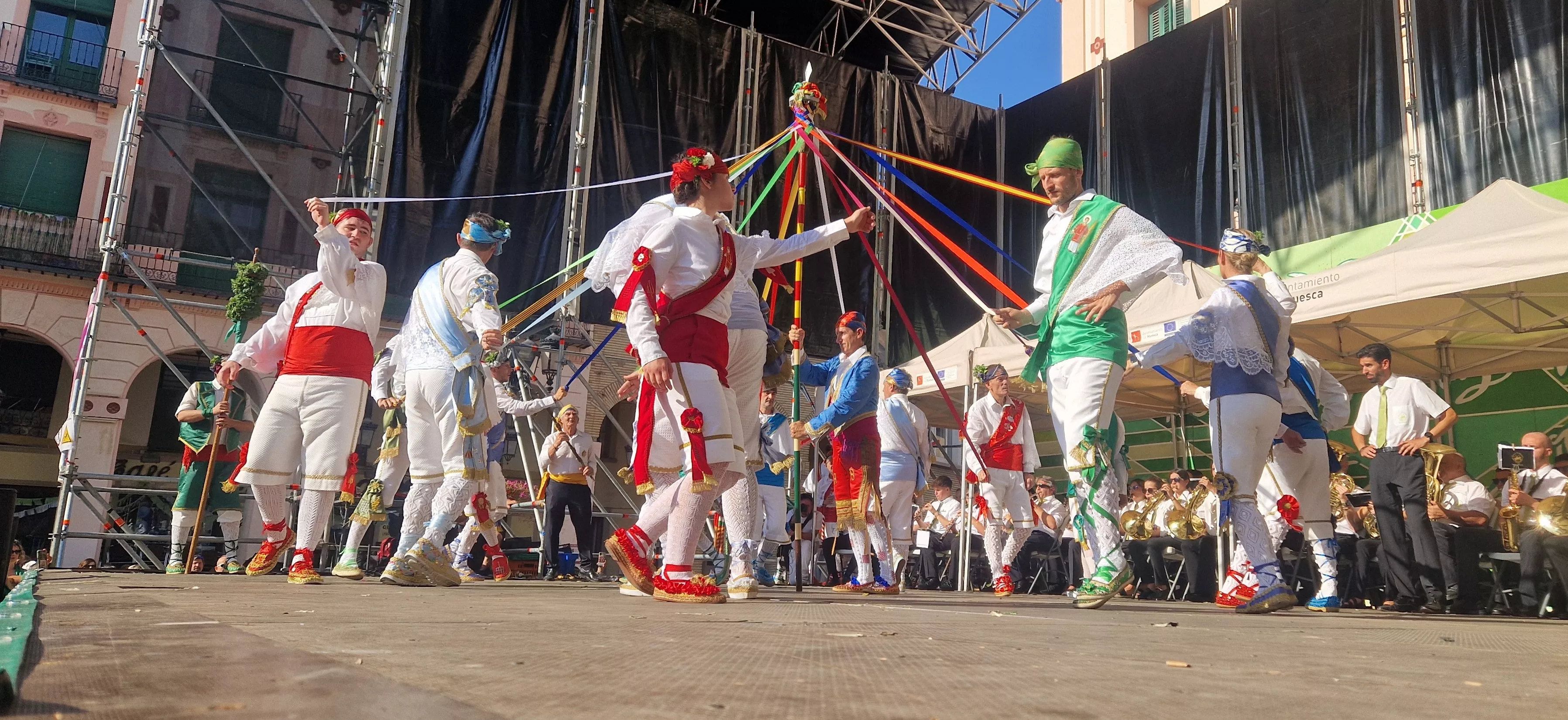 Actuación de los Danzantes el 11 de agosto. Foto Myriam Martínez 