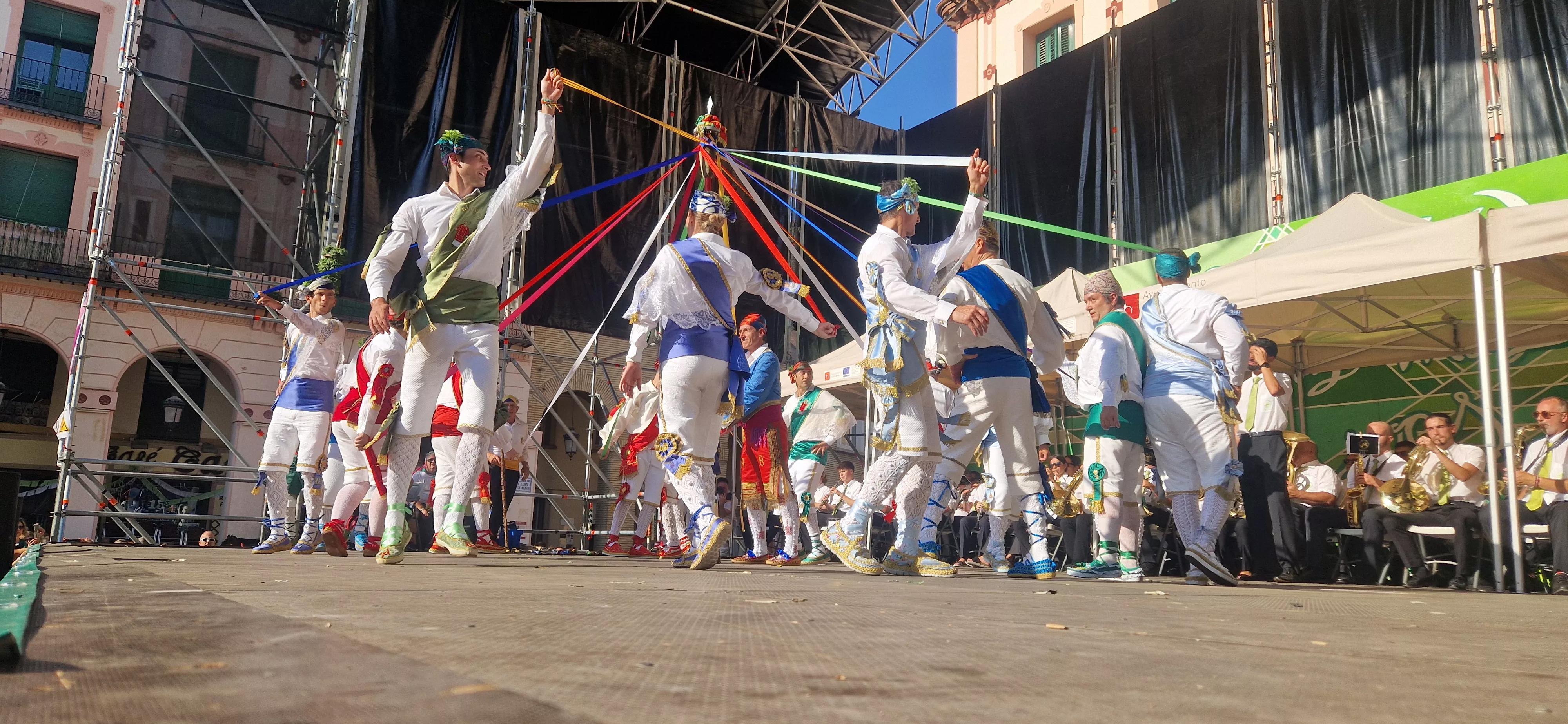 Actuación de los Danzantes el 11 de agosto. Foto Myriam Martínez 