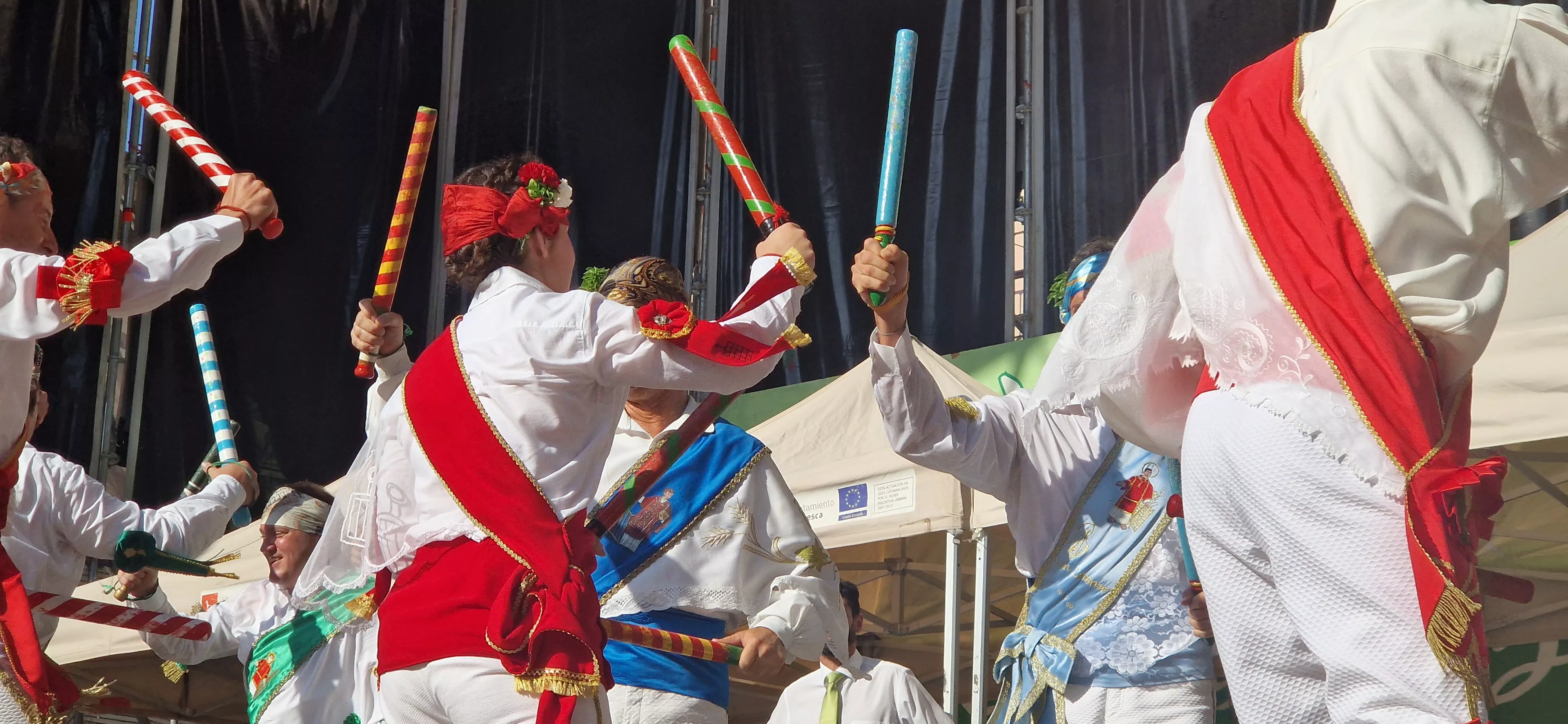 Actuación de los Danzantes el 11 de agosto. Foto Myriam Martínez 