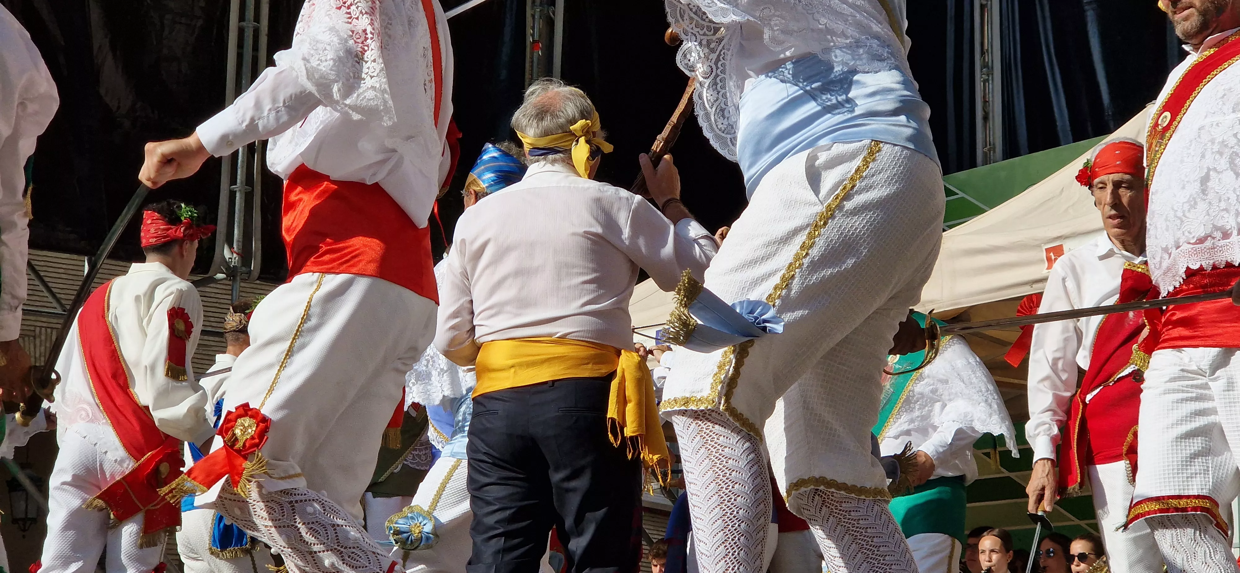 Actuación de los Danzantes el 11 de agosto. Foto Myriam Martínez 