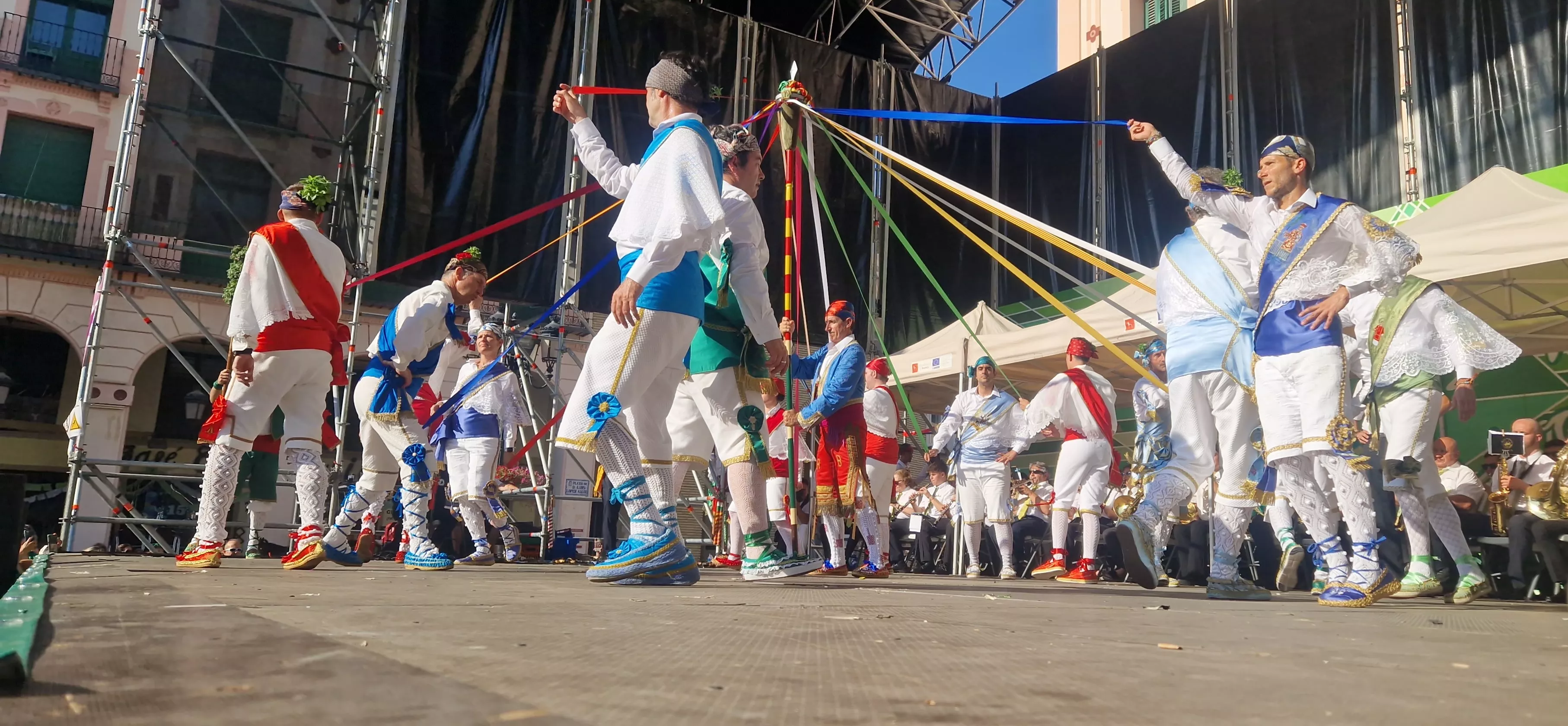 Actuación de los Danzantes el 11 de agosto. Foto Myriam Martínez 