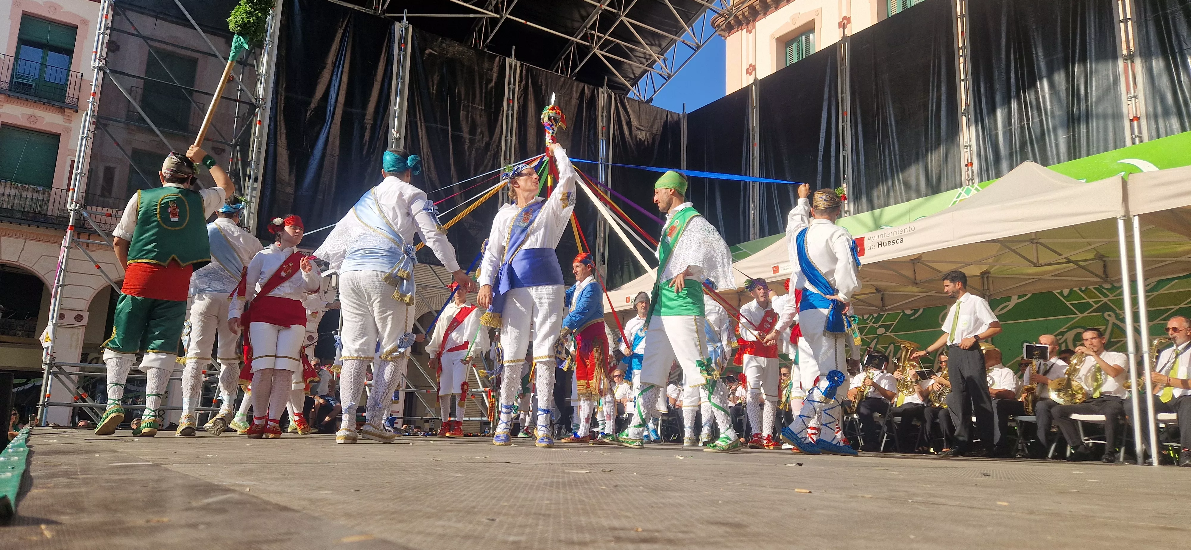 Actuación de los Danzantes el 11 de agosto. Foto Myriam Martínez 