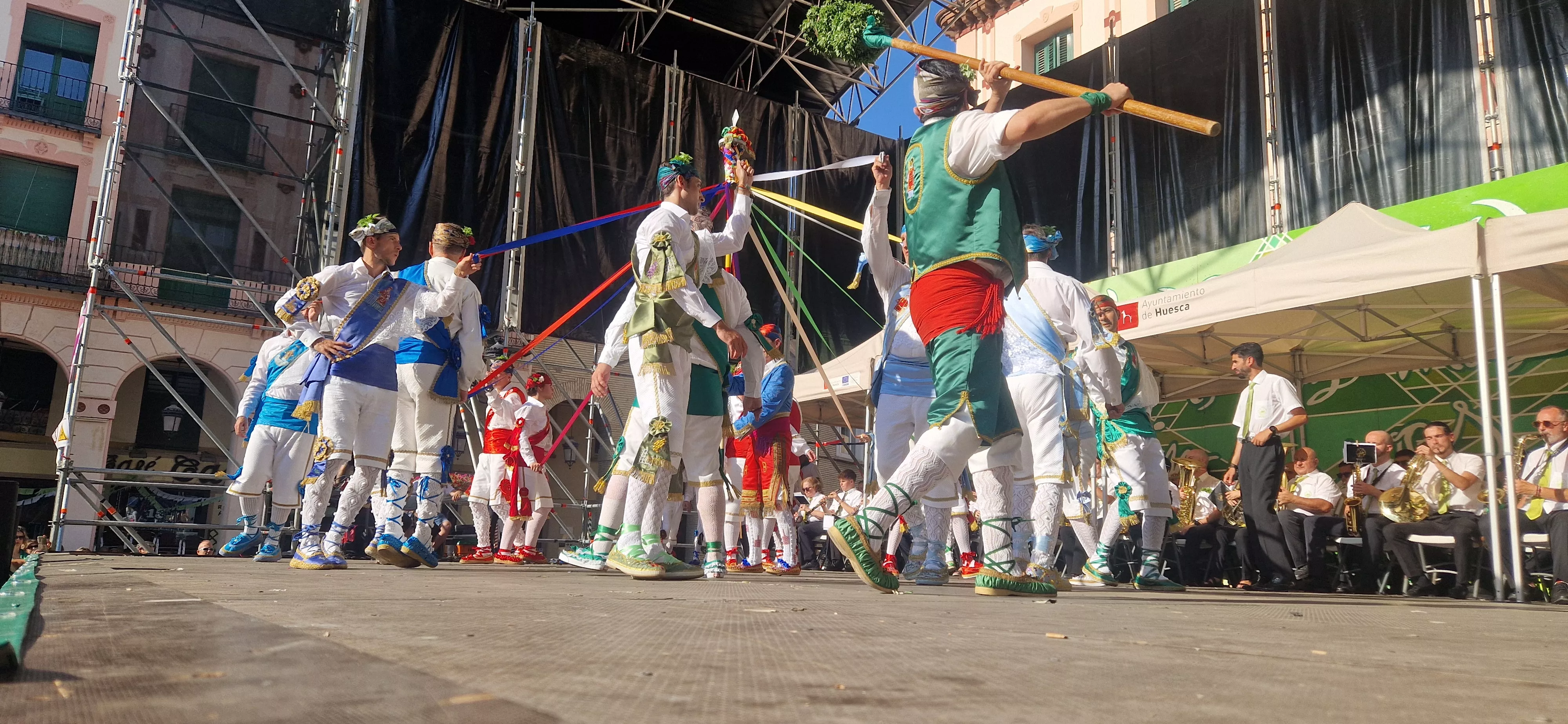 Actuación de los Danzantes el 11 de agosto. Foto Myriam Martínez 
