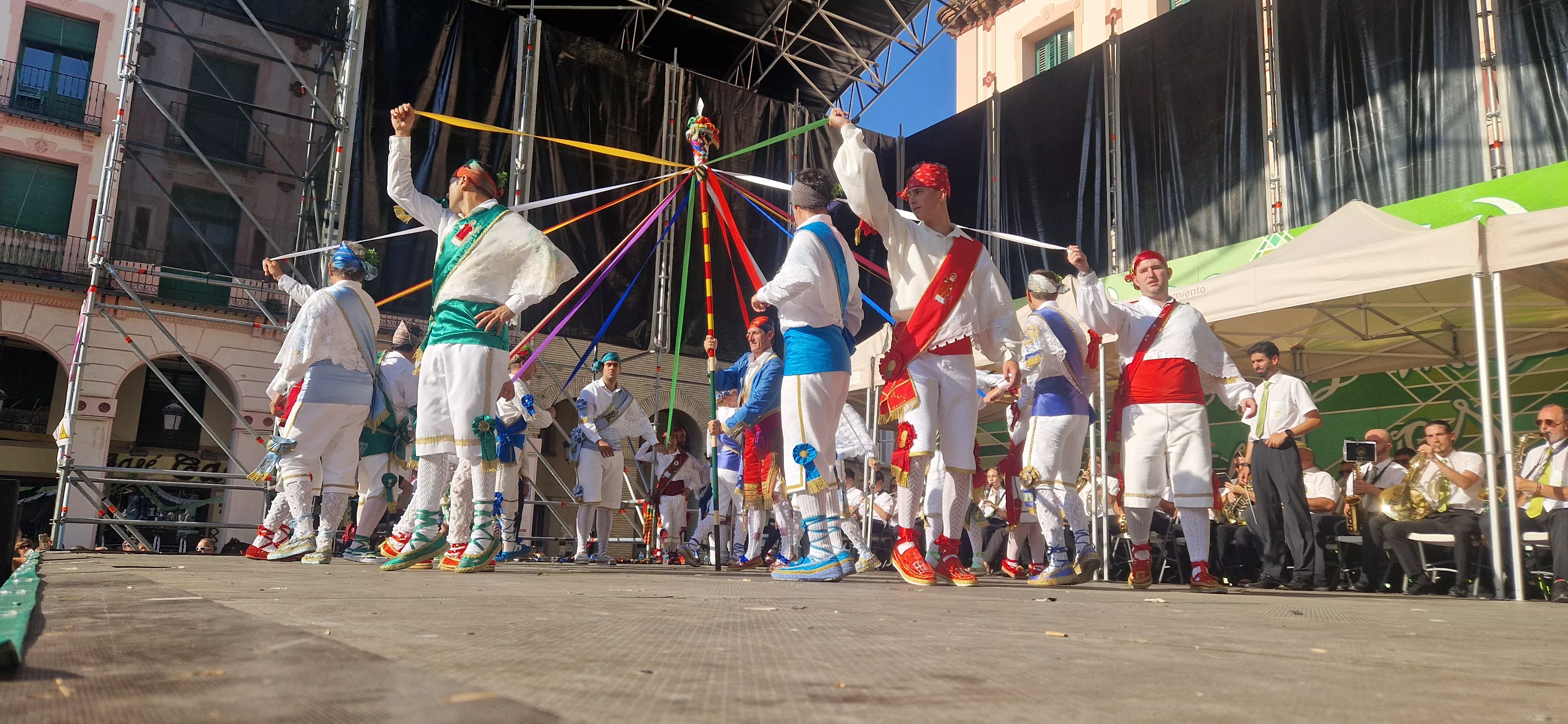 Actuación de los Danzantes el 11 de agosto. Foto Myriam Martínez 