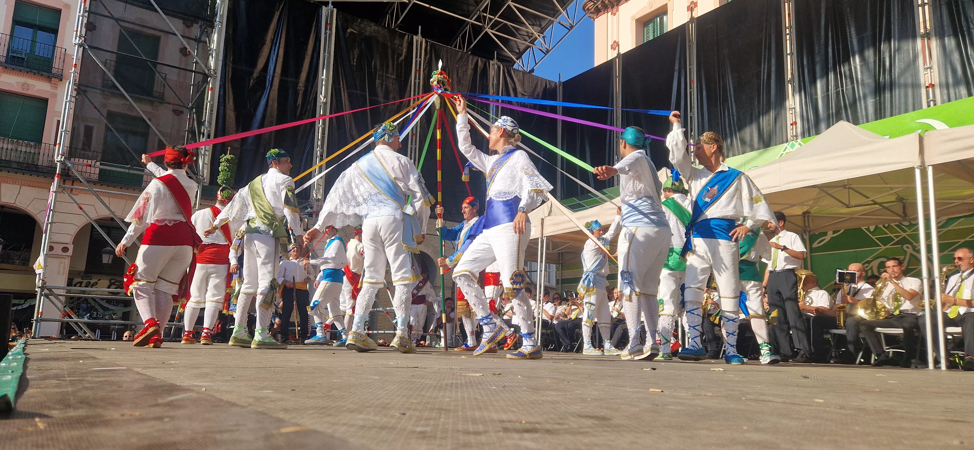 Actuación de los Danzantes el 11 de agosto. Foto Myriam Martínez 