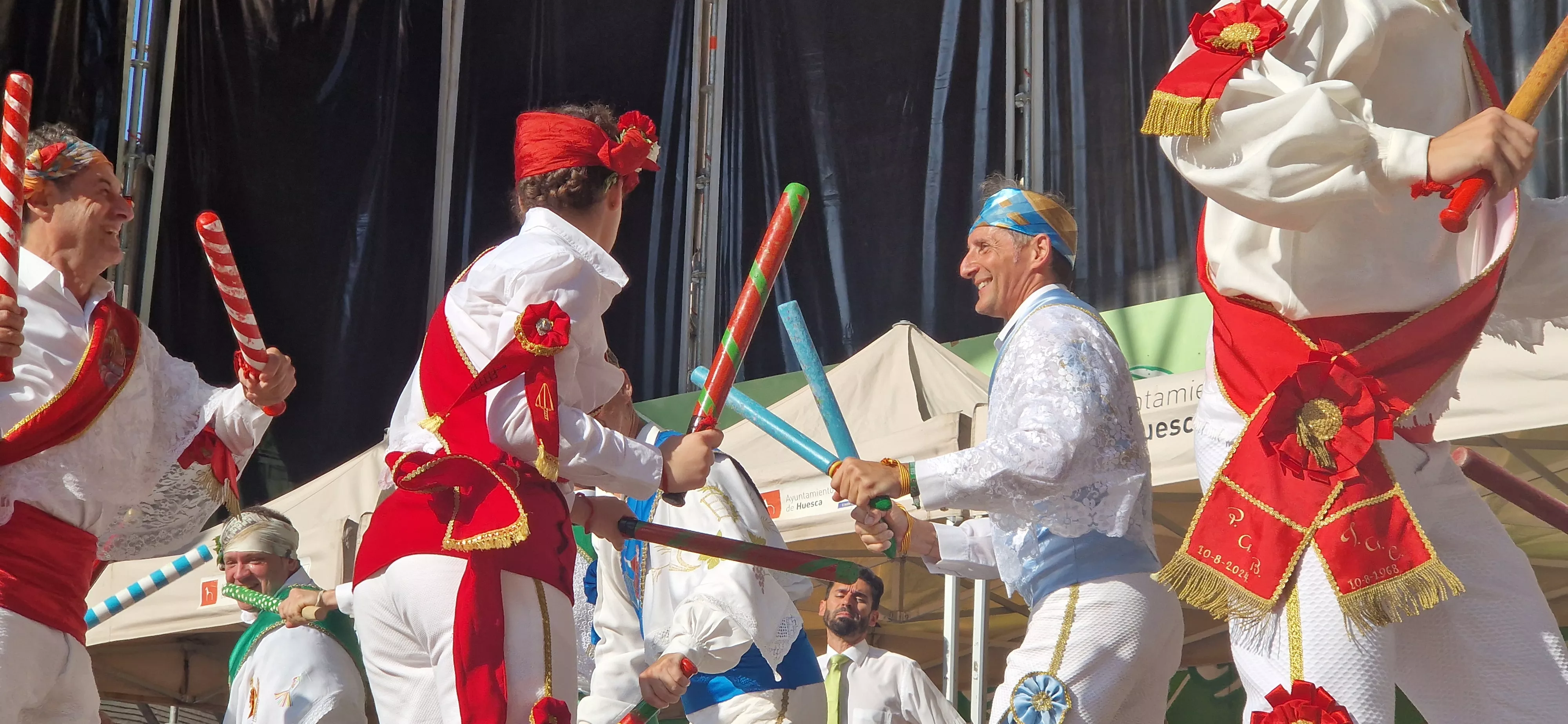 Actuación de los Danzantes el 11 de agosto. Foto Myriam Martínez 