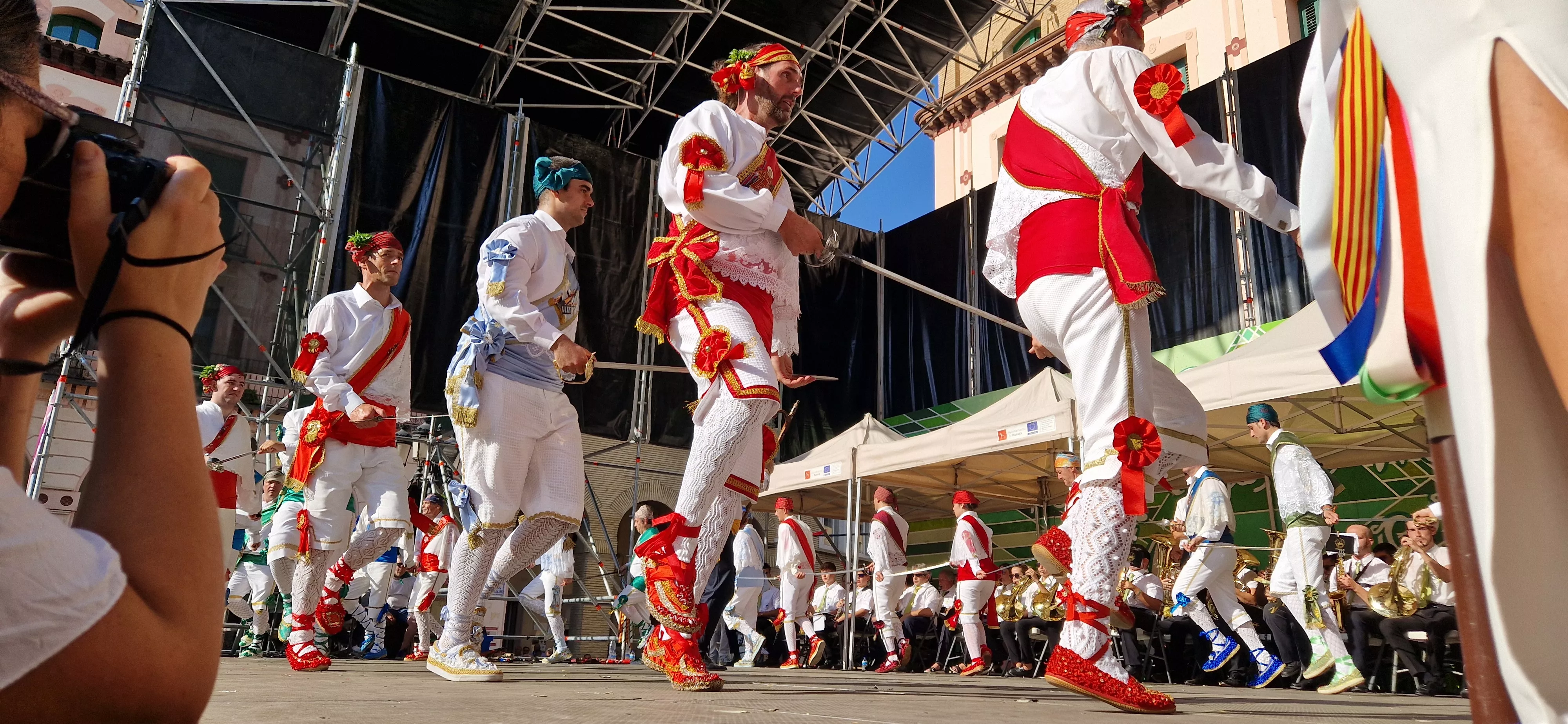 Actuación de los Danzantes el 11 de agosto. Foto Myriam Martínez 