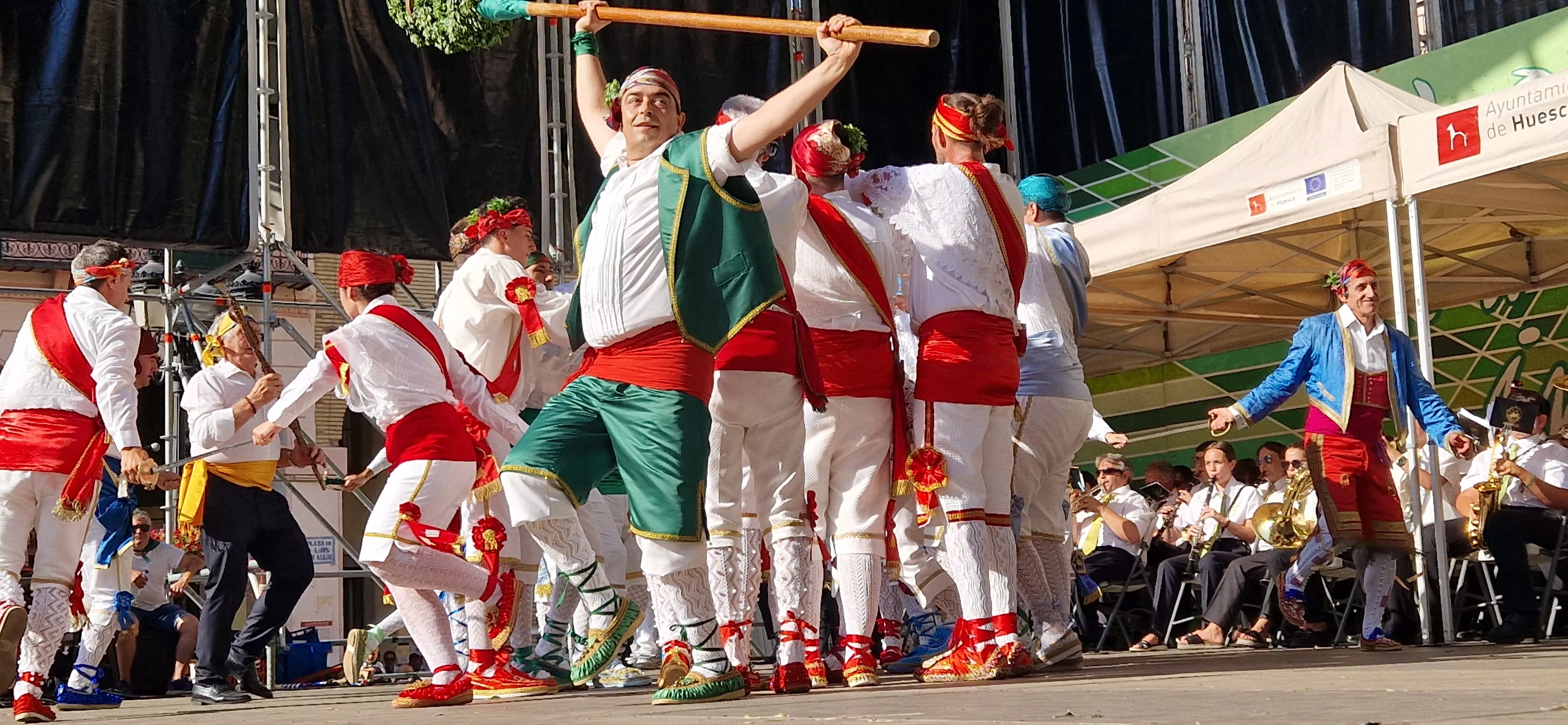 Actuación de los Danzantes el 11 de agosto. Foto Myriam Martínez 