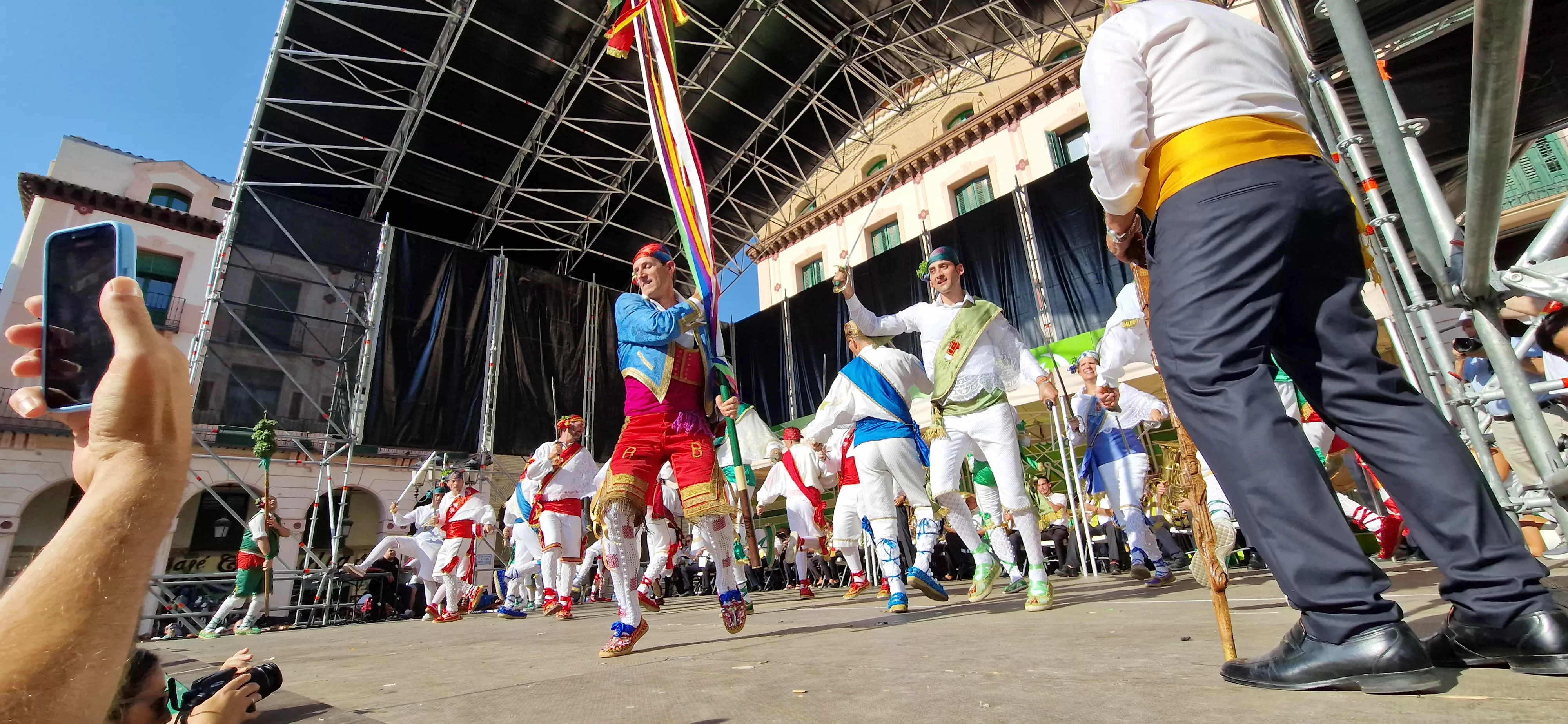 Actuación de los Danzantes el 11 de agosto. Foto Myriam Martínez 