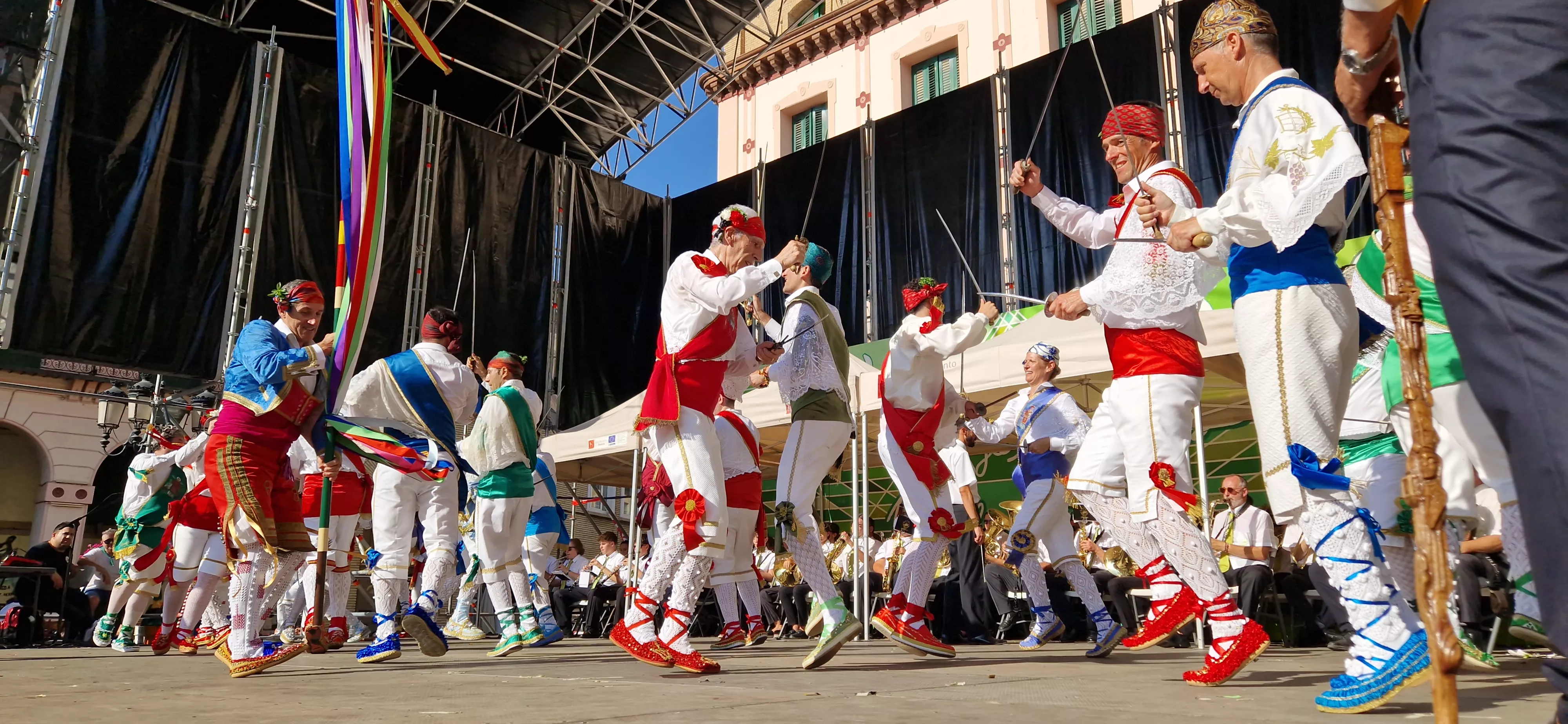 Actuación de los Danzantes el 11 de agosto. Foto Myriam Martínez 