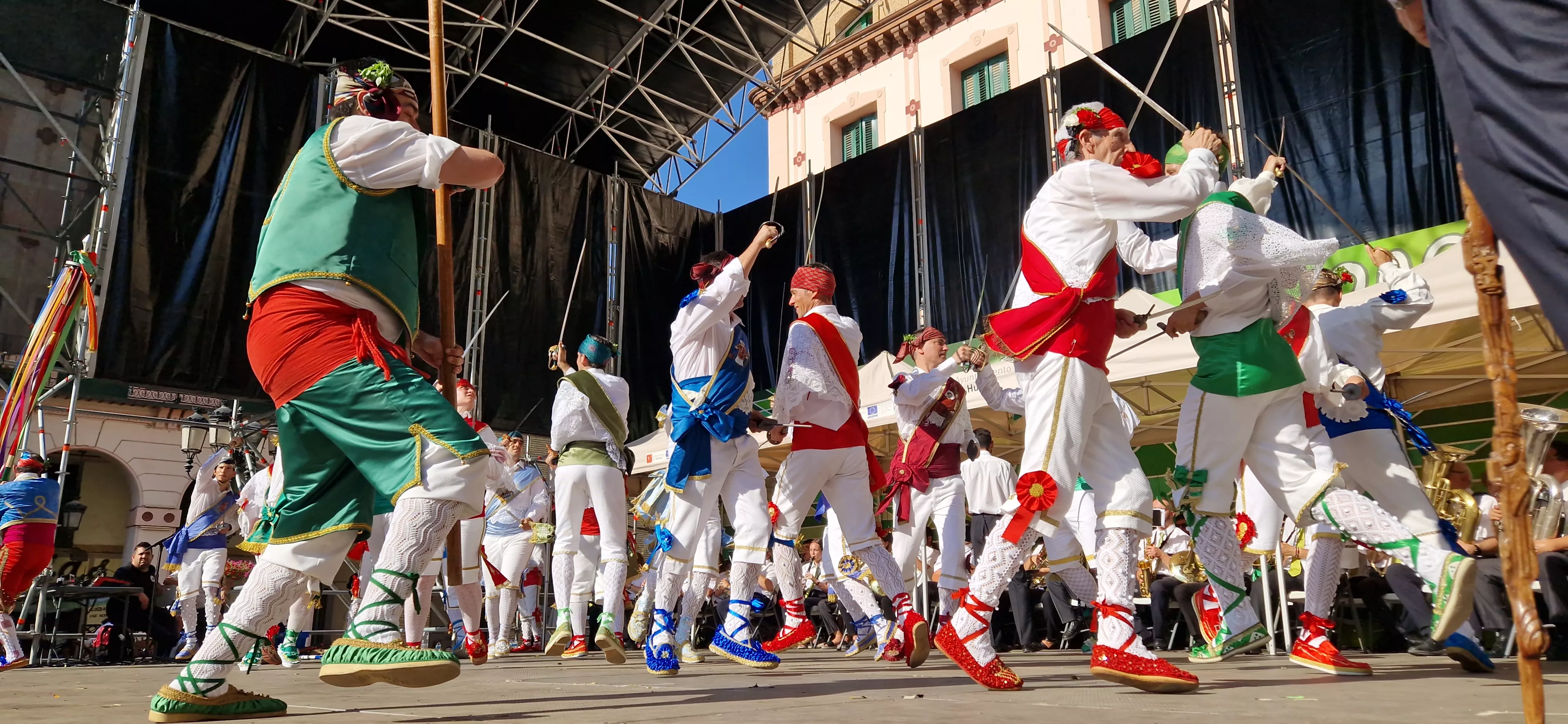 Actuación de los Danzantes el 11 de agosto. Foto Myriam Martínez 