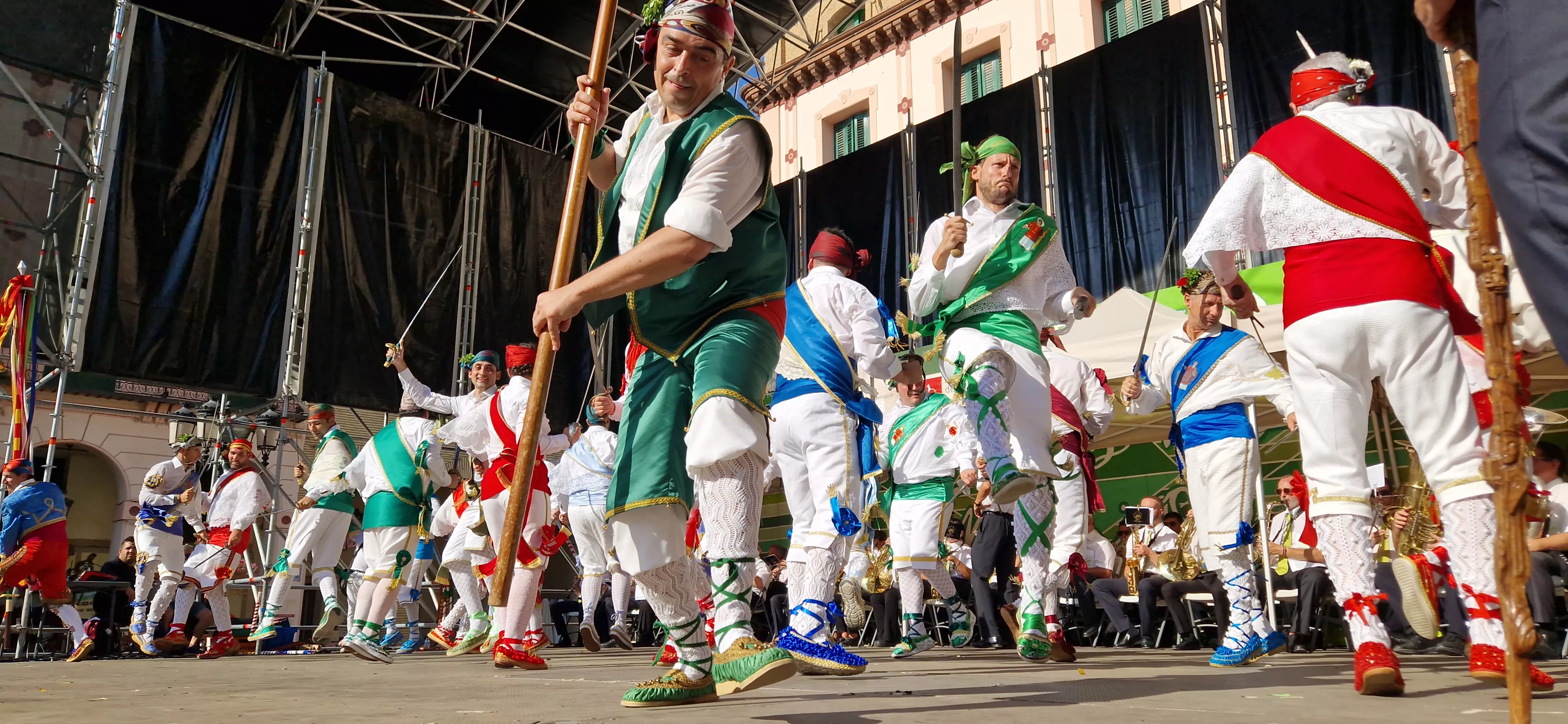 Actuación de los Danzantes el 11 de agosto. Foto Myriam Martínez 
