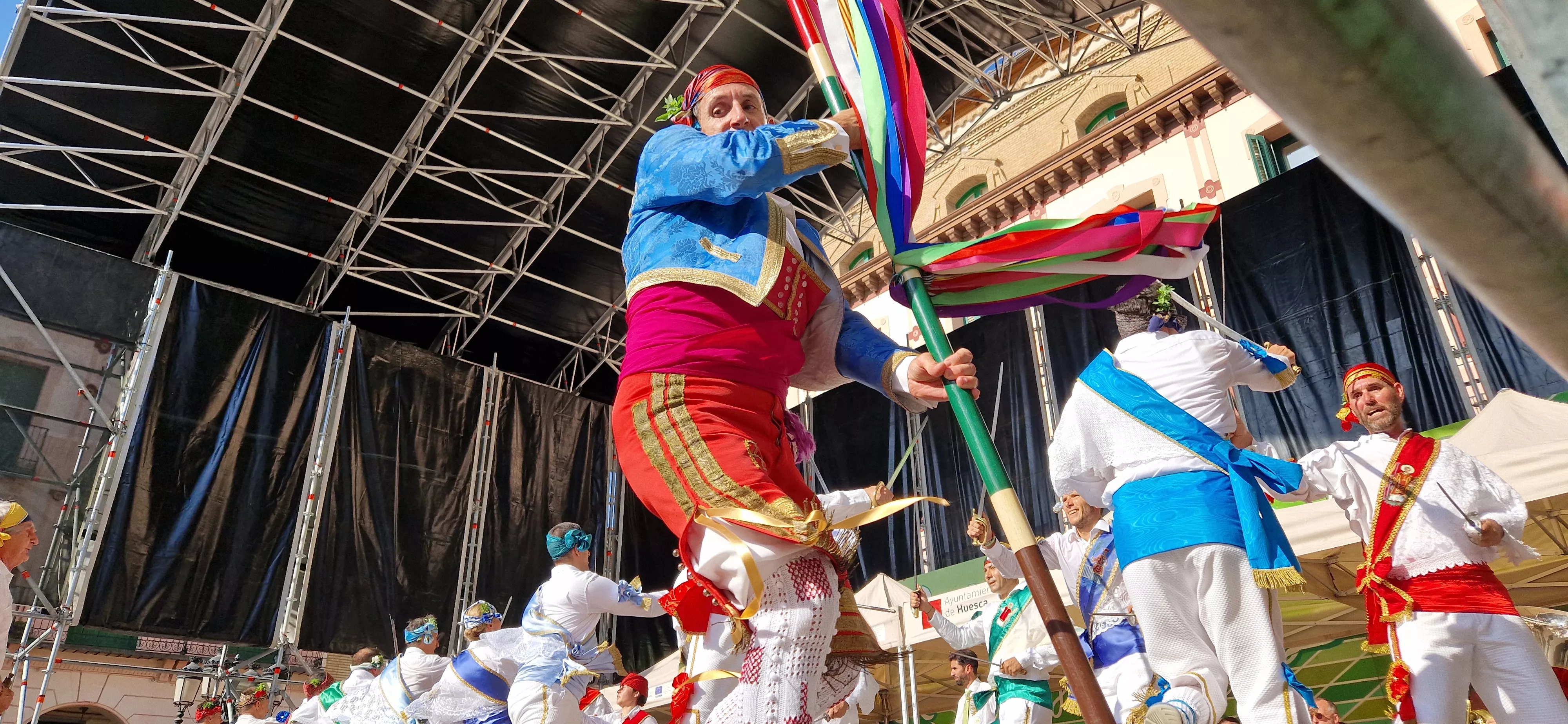 Actuación de los Danzantes el 11 de agosto. Foto Myriam Martínez 
