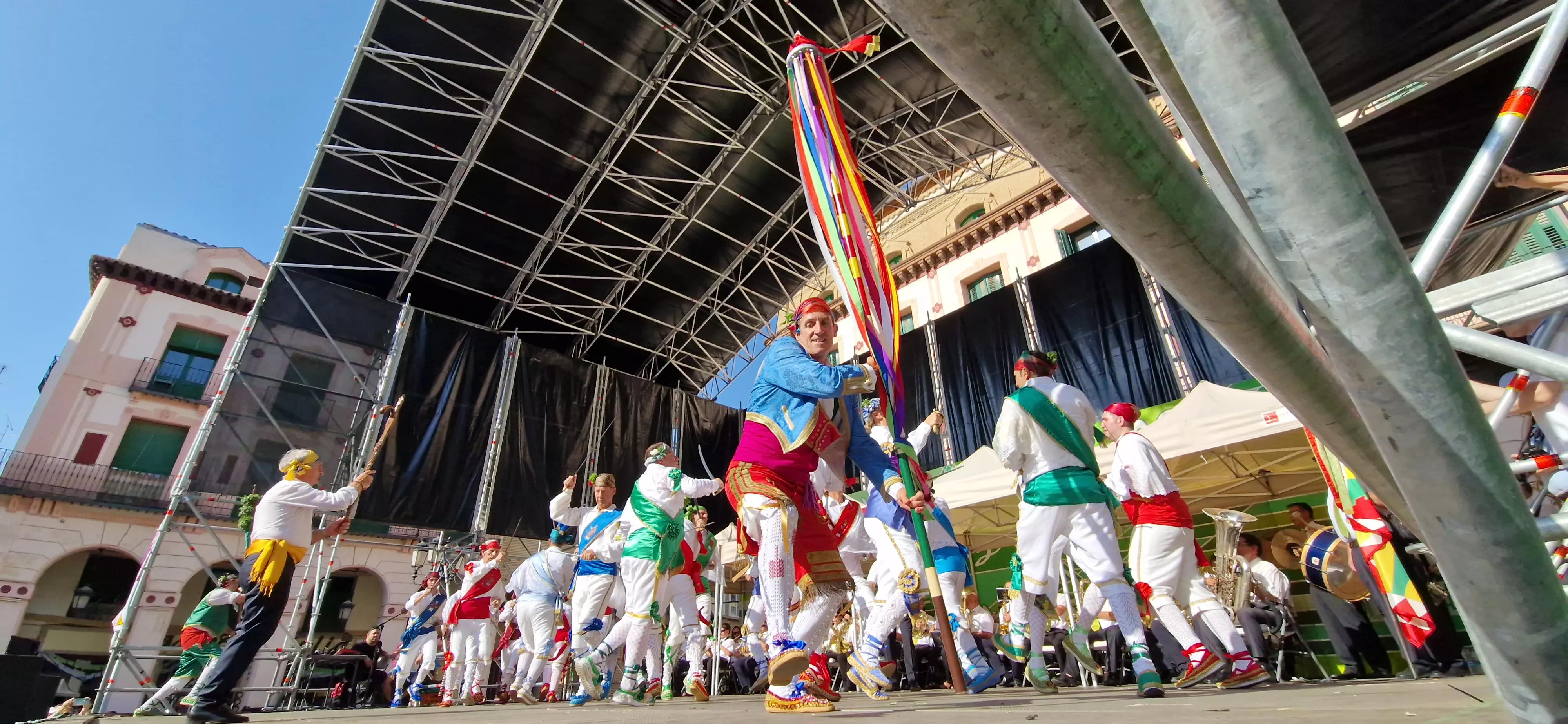 Actuación de los Danzantes el 11 de agosto. Foto Myriam Martínez 