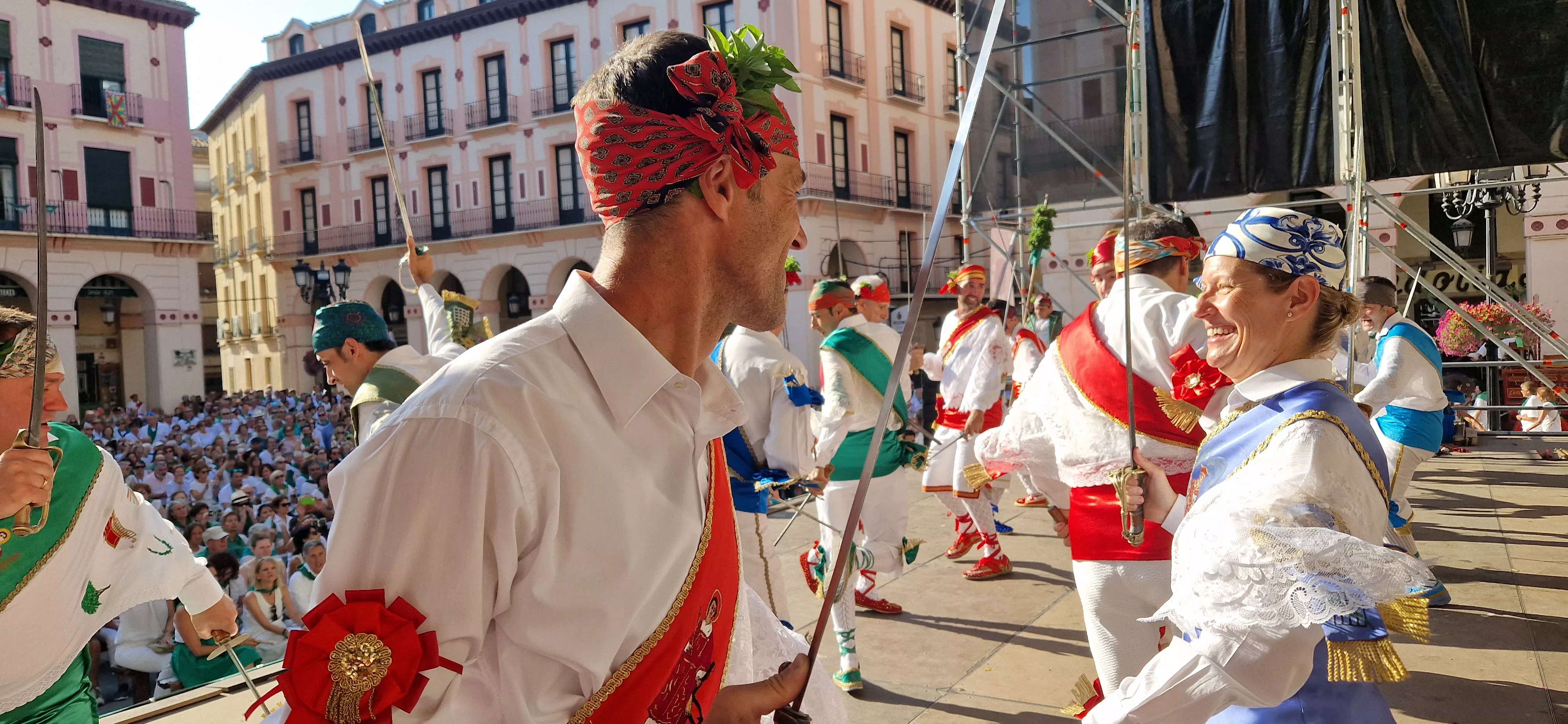 Actuación de los Danzantes el 11 de agosto. Foto Myriam Martínez 