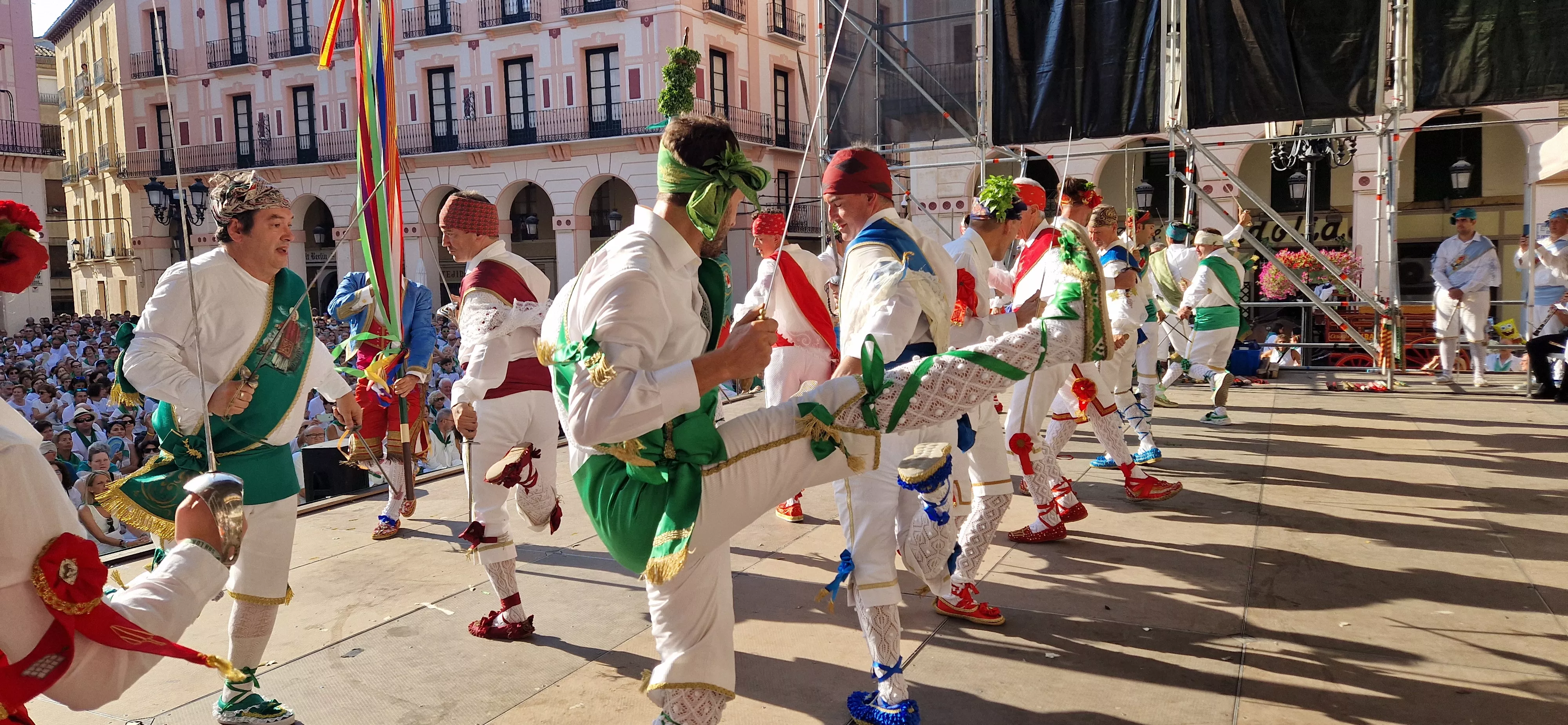 Actuación de los Danzantes el 11 de agosto. Foto Myriam Martínez 