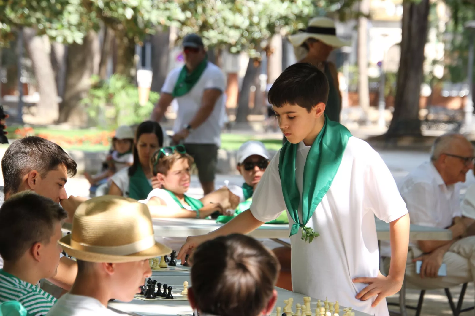 Imágenes de las Simultáneas de Ajedrez de San Lorenzo. Foto: Carlos Neofato