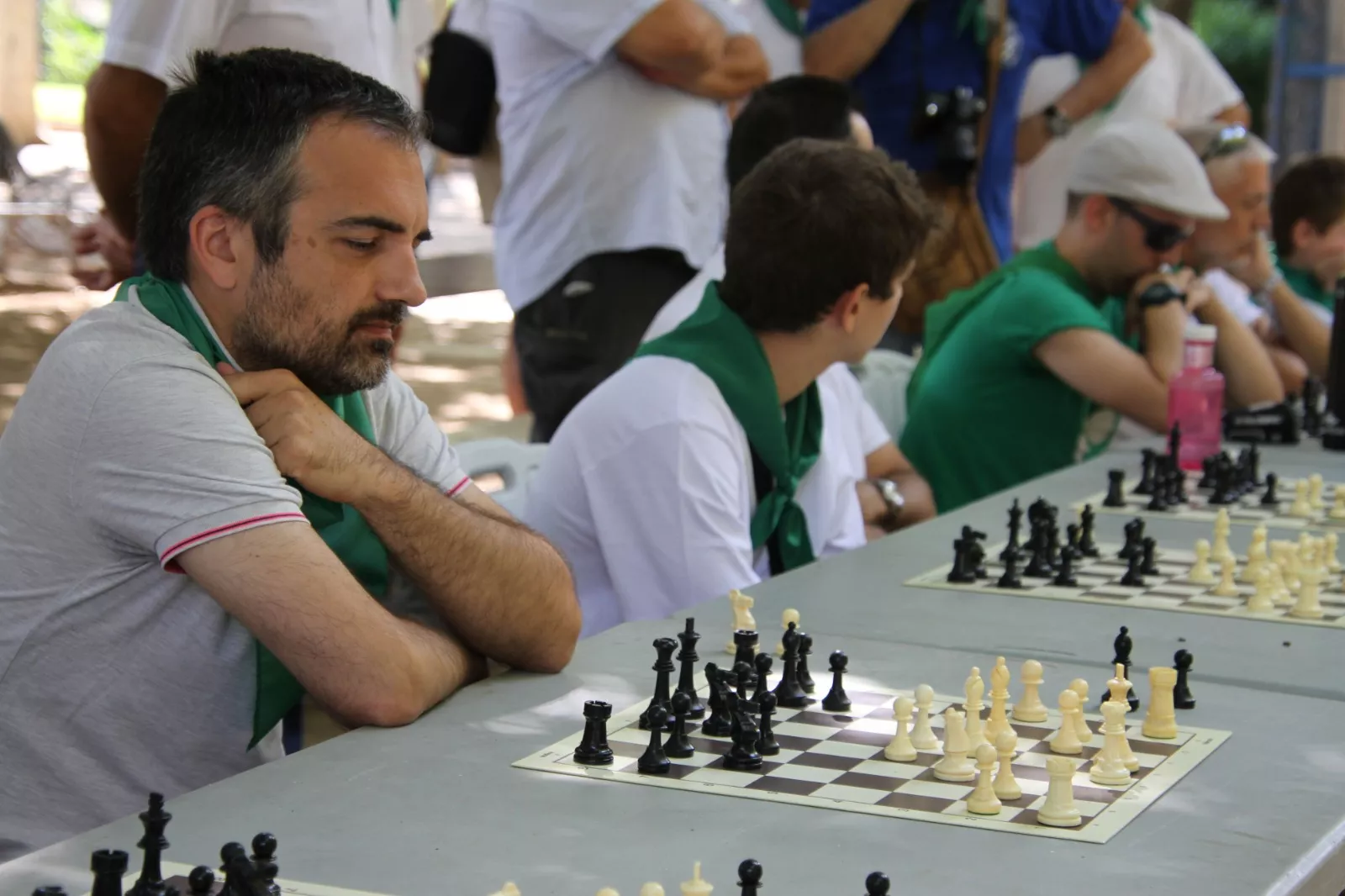 Imágenes de las Simultáneas de Ajedrez de San Lorenzo. Foto: Carlos Neofato