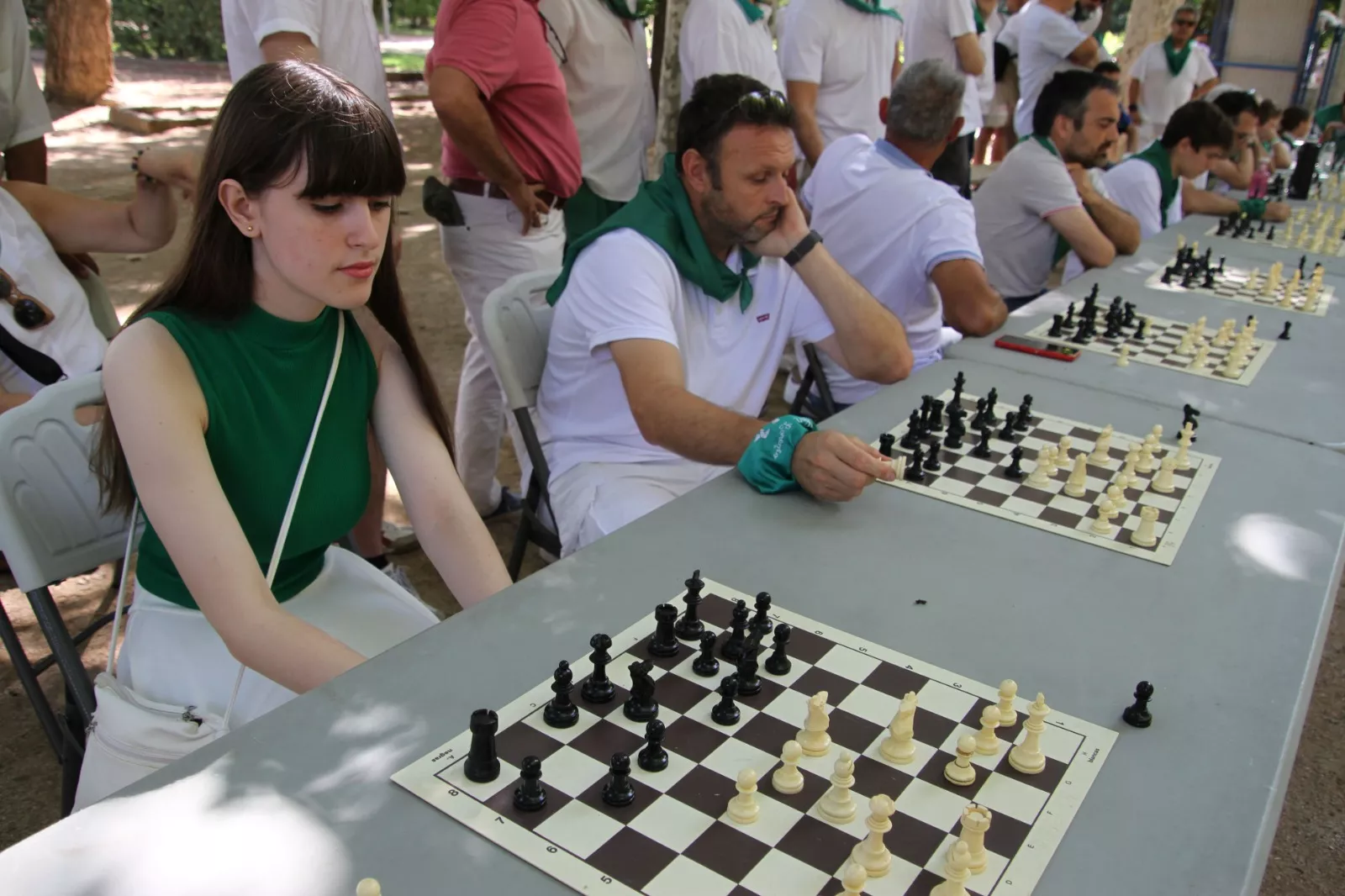 Imágenes de las Simultáneas de Ajedrez de San Lorenzo. Foto: Carlos Neofato