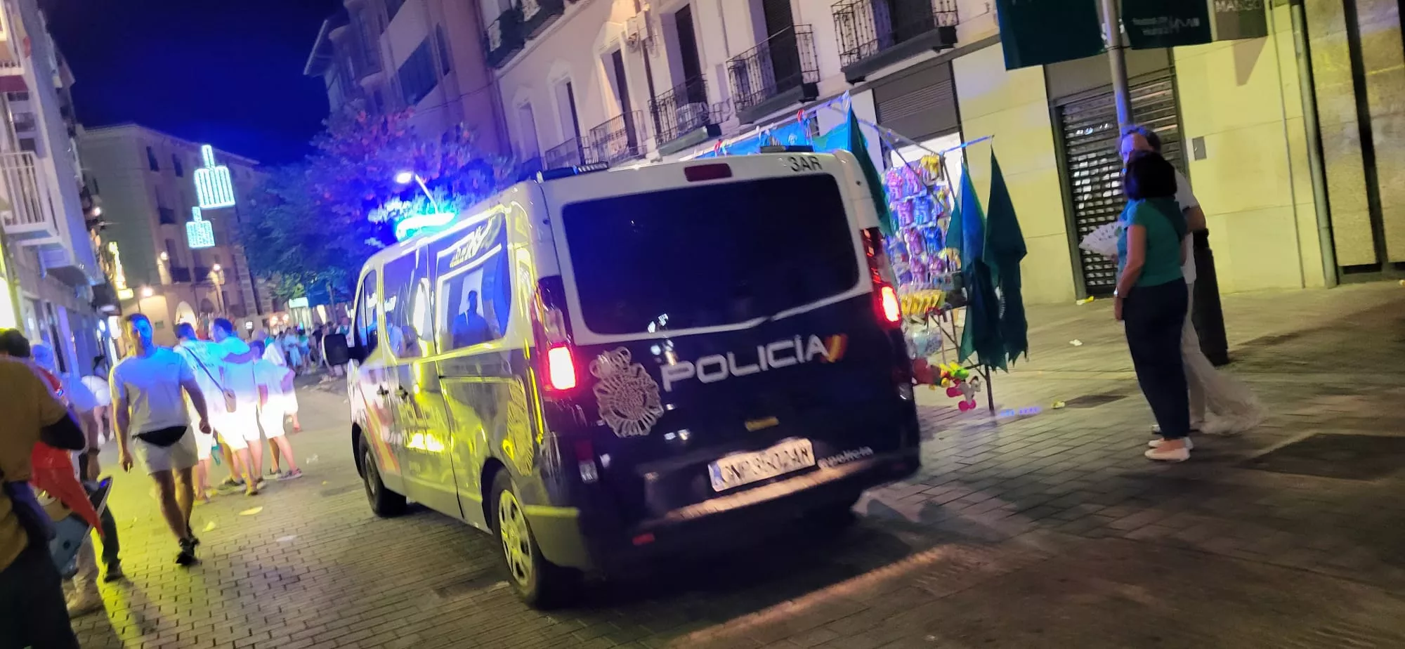 Cinco detenidos en el primer fin de semana de fiestas en Huesca.