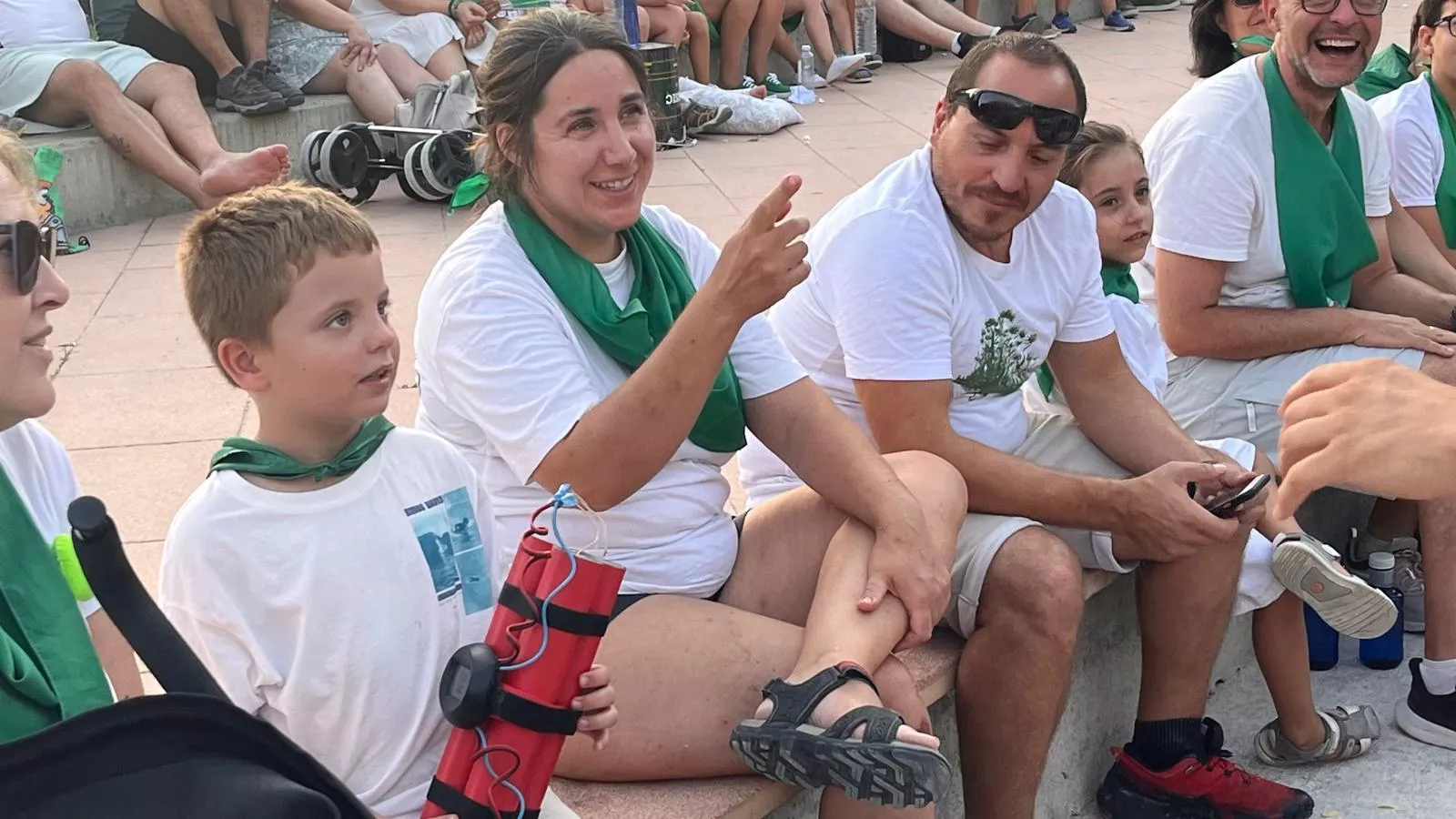 Actuación del Capitán Spriki dentro de las fiestas de San Lorenzo de Huesca. Foto Mercedes Manterola
