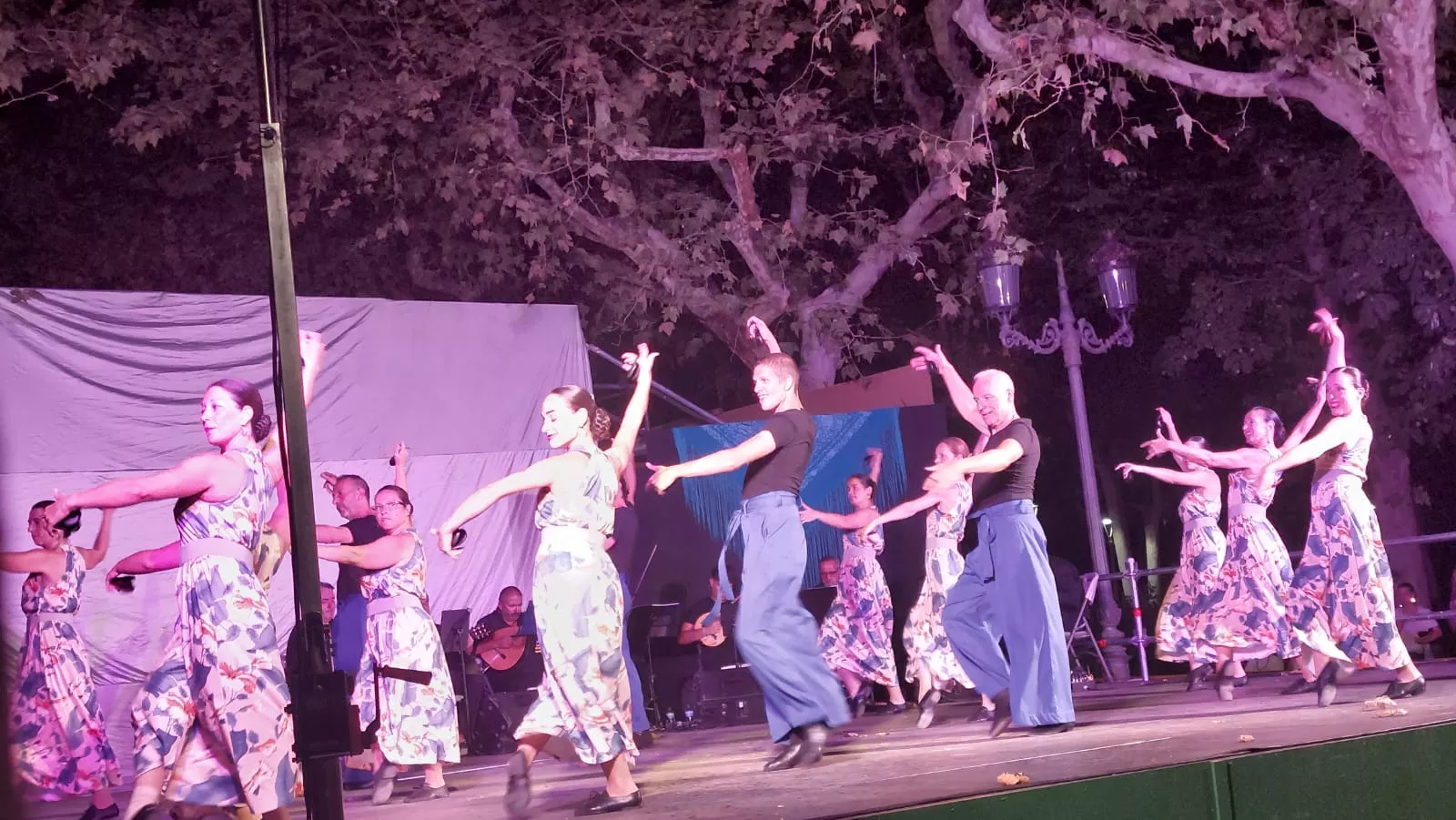 Actuación del Grupo San Lorenzo en el parque Miguel Servet