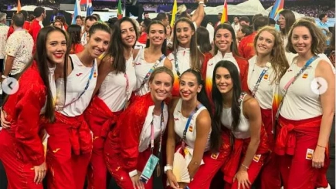 El equipo de rítmica en la clausura El equipo de rítmica en la clausura