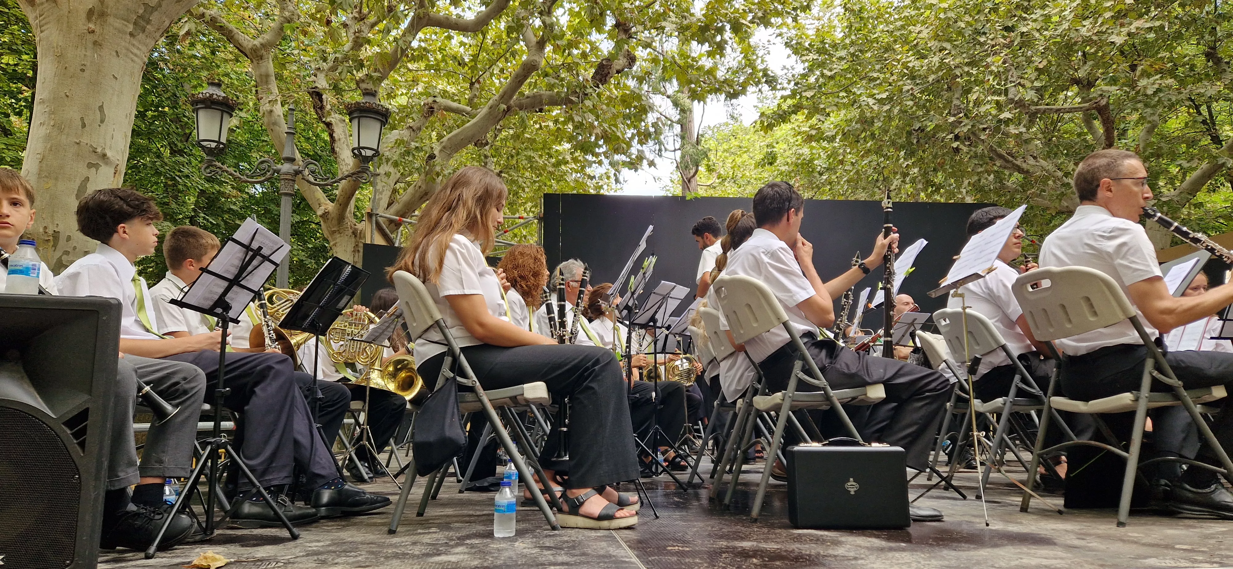 Concierto de la Banda de Huesca el 13 de agosto. Foto Myriam Martínez 