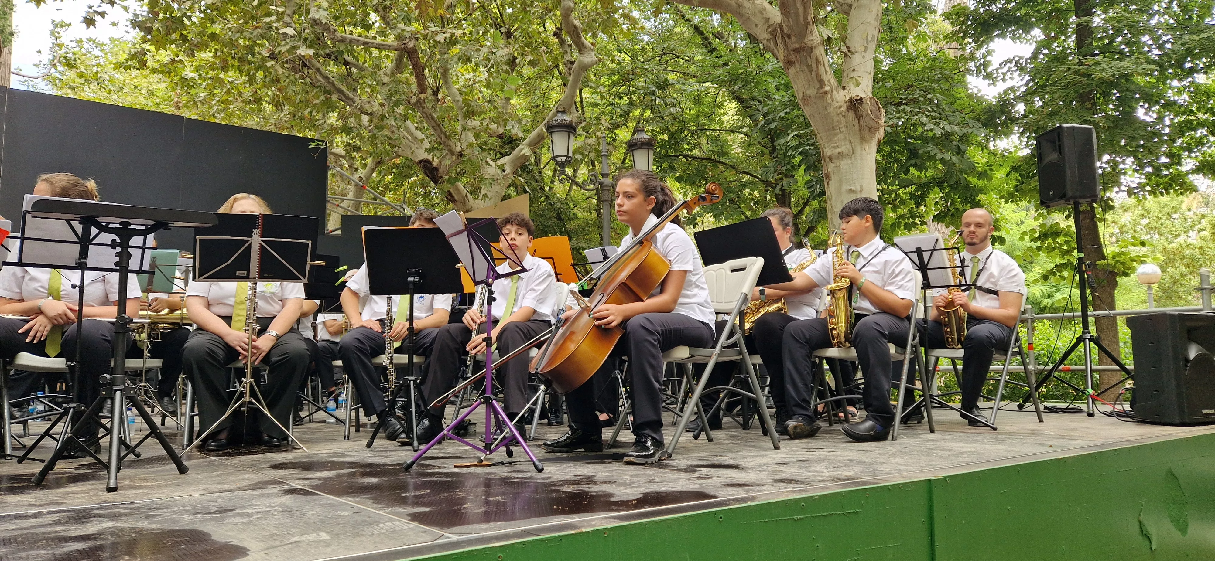 Concierto de la Banda de Huesca el 13 de agosto. Foto Myriam Martínez 